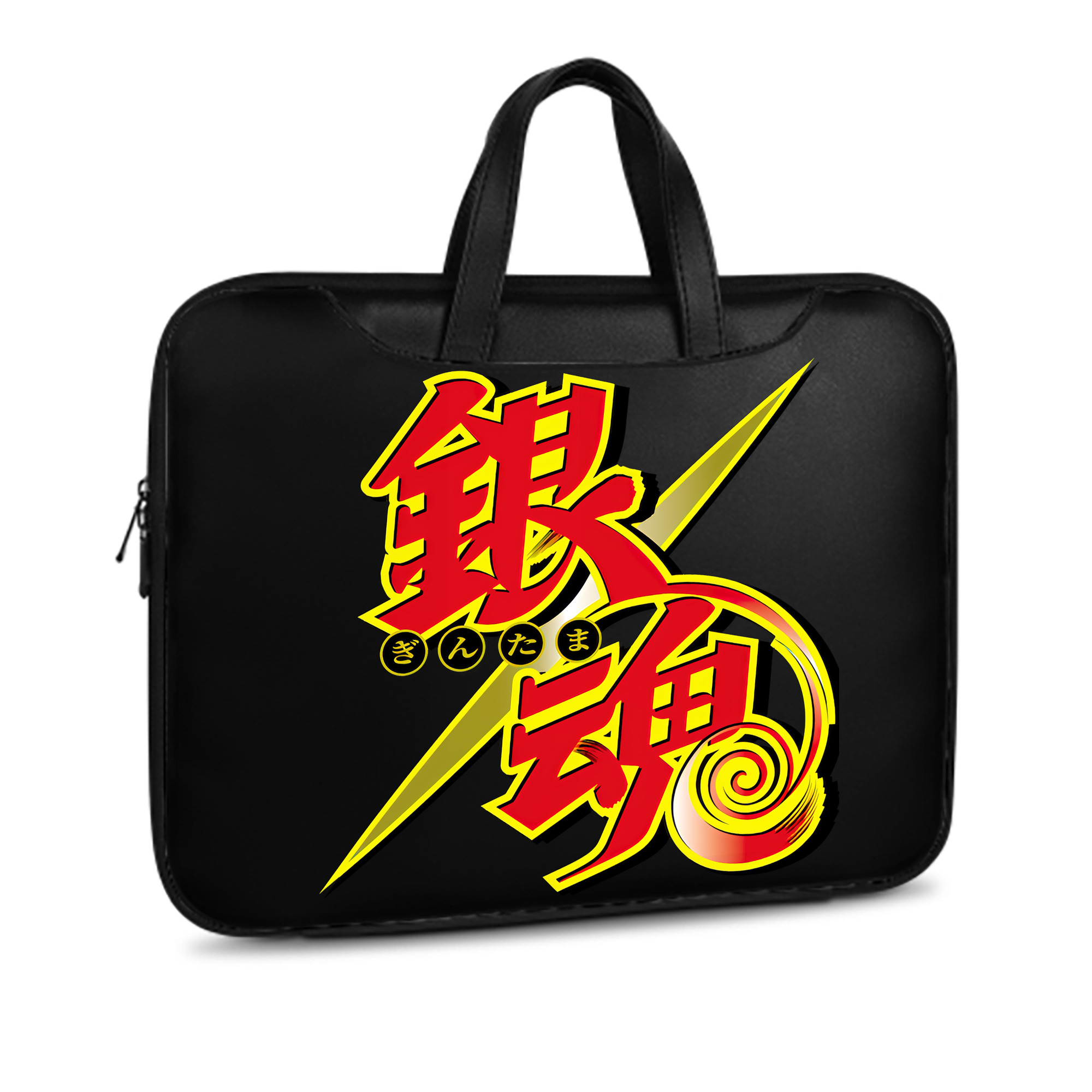 （画像用） ぎんたま 坂田銀時（さかたぎんとき） 神楽 志村新八（しむら しんぱち） GINTAMA Sakata Gintoki Kagura Shimura Shinpachi レザーラップトップバッグ　ノートパソコンケース