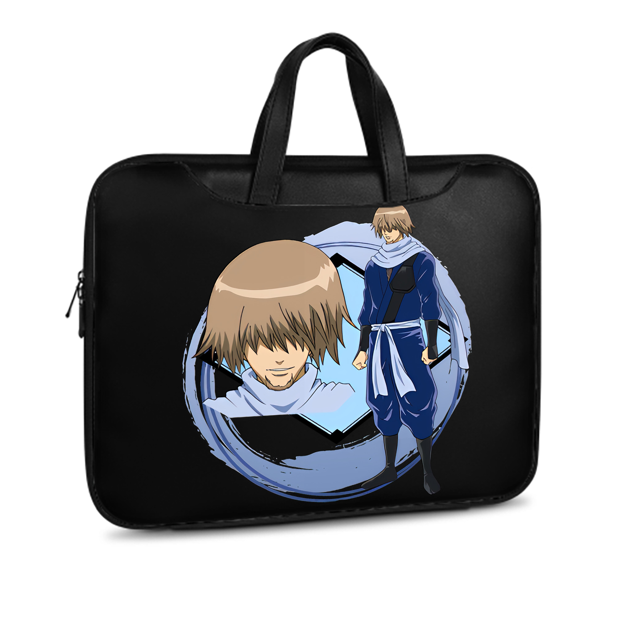 （画像用） ぎんたま 坂田銀時（さかたぎんとき） 神楽 志村新八（しむら しんぱち） GINTAMA Sakata Gintoki Kagura Shimura Shinpachi レザーラップトップバッグ　ノートパソコンケース
