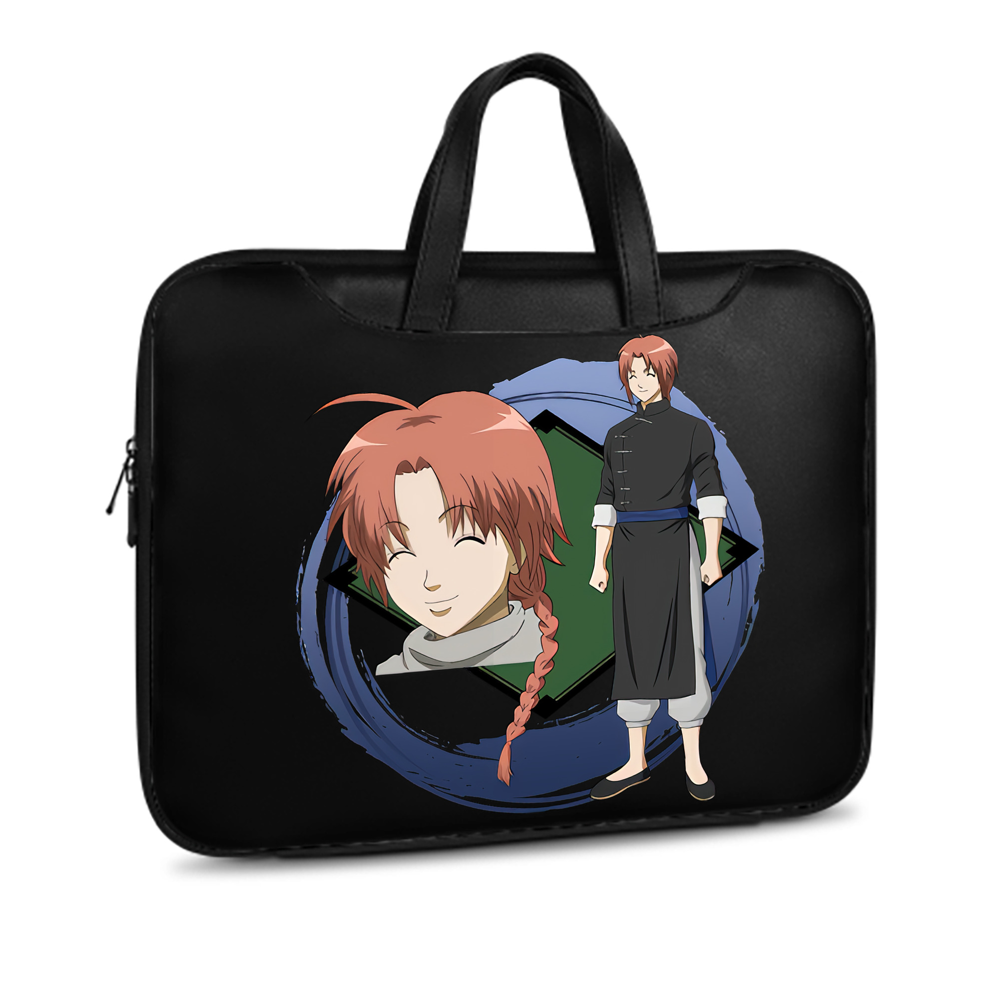 （画像用） ぎんたま 坂田銀時（さかたぎんとき） 神楽 志村新八（しむら しんぱち） GINTAMA Sakata Gintoki Kagura Shimura Shinpachi レザーラップトップバッグ　ノートパソコンケース