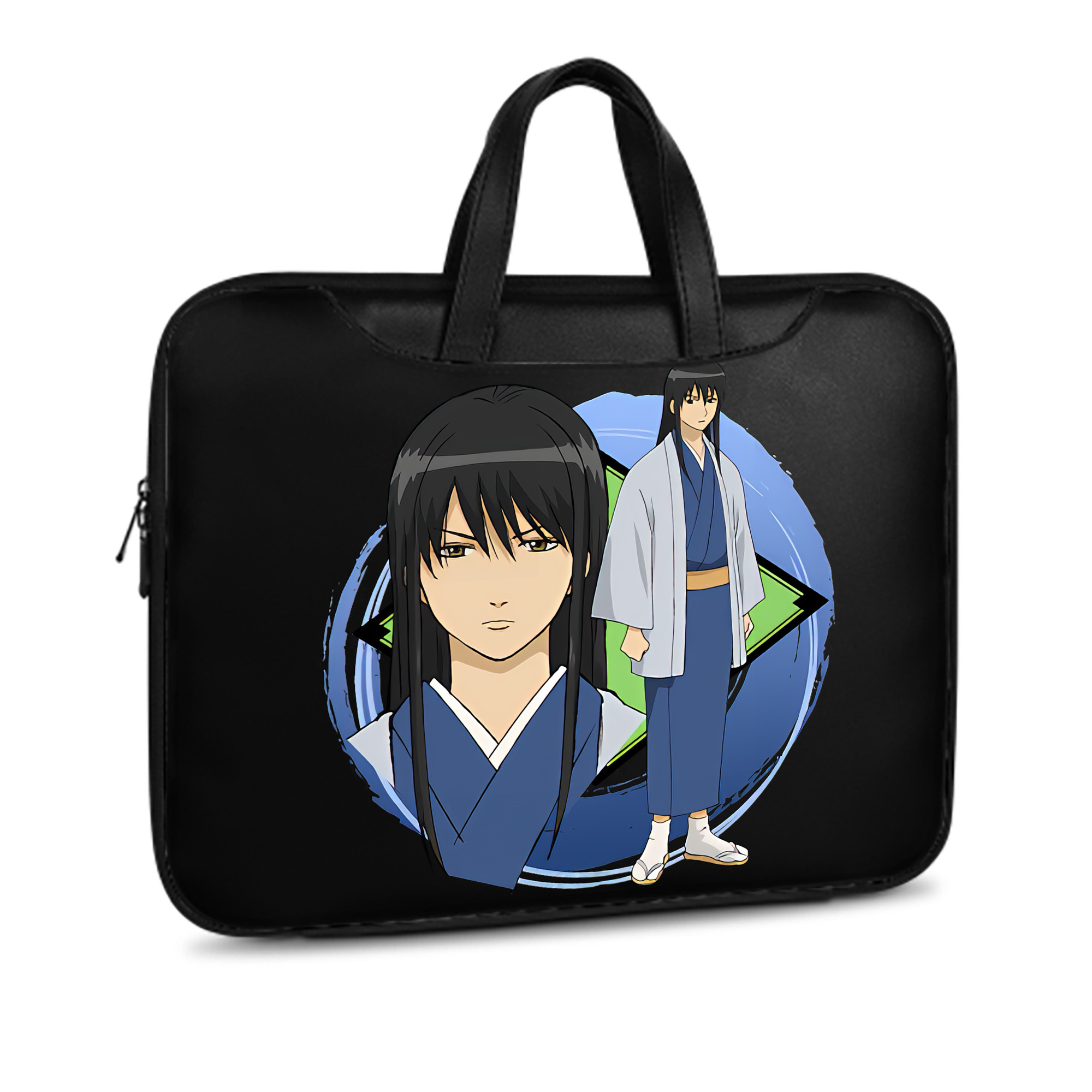 （画像用） ぎんたま 坂田銀時（さかたぎんとき） 神楽 志村新八（しむら しんぱち） GINTAMA Sakata Gintoki Kagura Shimura Shinpachi レザーラップトップバッグ　ノートパソコンケース