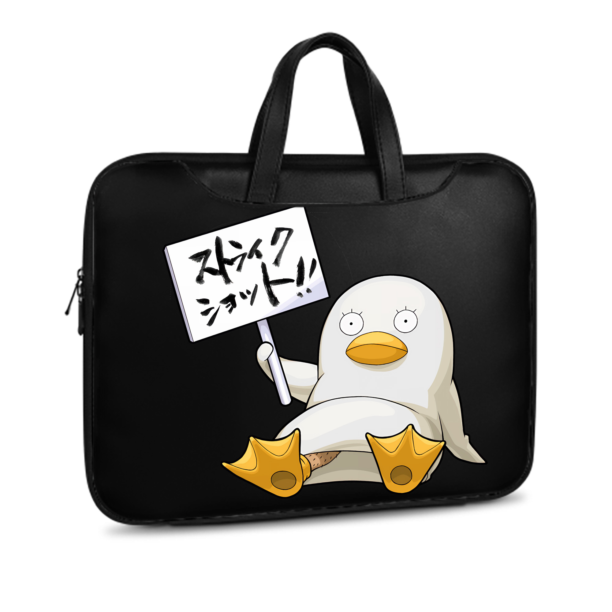 （画像用） ぎんたま 坂田銀時（さかたぎんとき） 神楽 志村新八（しむら しんぱち） GINTAMA Sakata Gintoki Kagura Shimura Shinpachi レザーラップトップバッグ　ノートパソコンケース