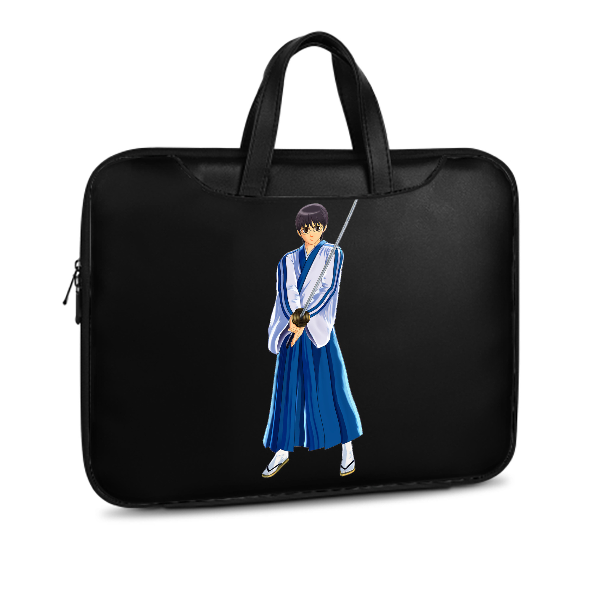 （画像用） ぎんたま 坂田銀時（さかたぎんとき） 神楽 志村新八（しむら しんぱち） GINTAMA Sakata Gintoki Kagura Shimura Shinpachi レザーラップトップバッグ　ノートパソコンケース