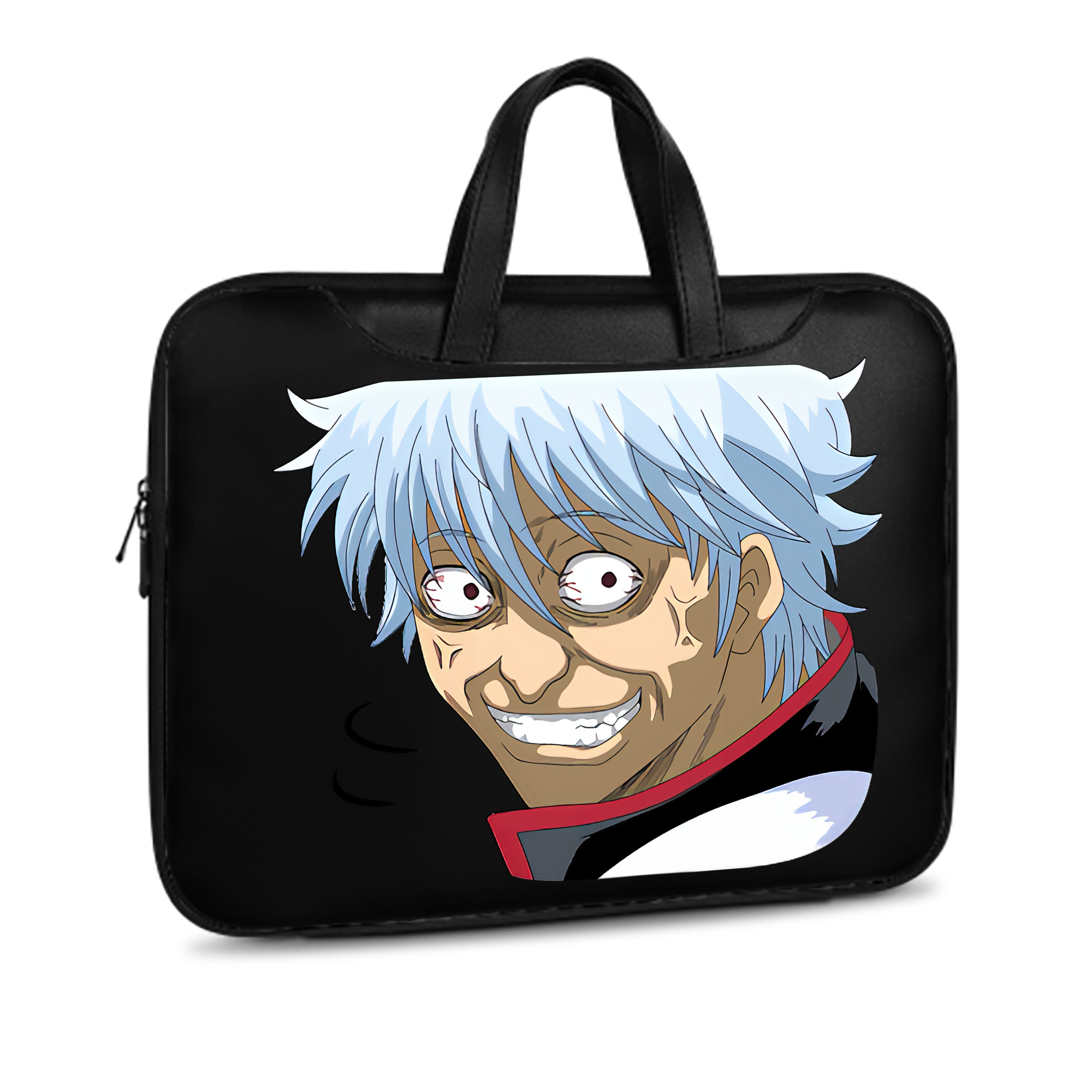 （画像用） ぎんたま 坂田銀時（さかたぎんとき） 神楽 志村新八（しむら しんぱち） GINTAMA Sakata Gintoki Kagura Shimura Shinpachi レザーラップトップバッグ　ノートパソコンケース