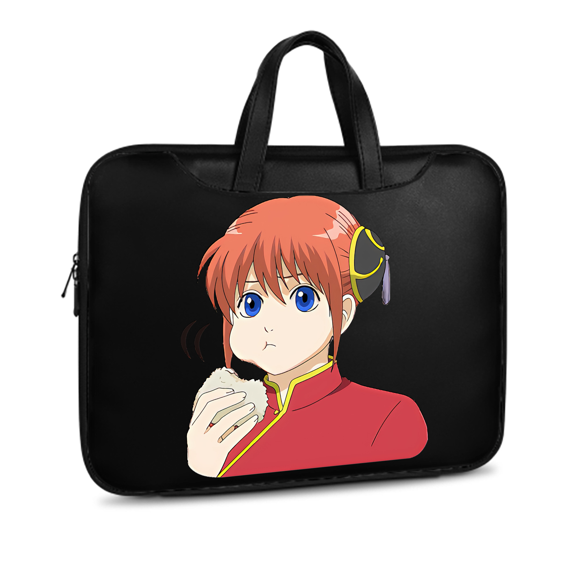 （画像用） ぎんたま 坂田銀時（さかたぎんとき） 神楽 志村新八（しむら しんぱち） GINTAMA Sakata Gintoki Kagura Shimura Shinpachi レザーラップトップバッグ　ノートパソコンケース