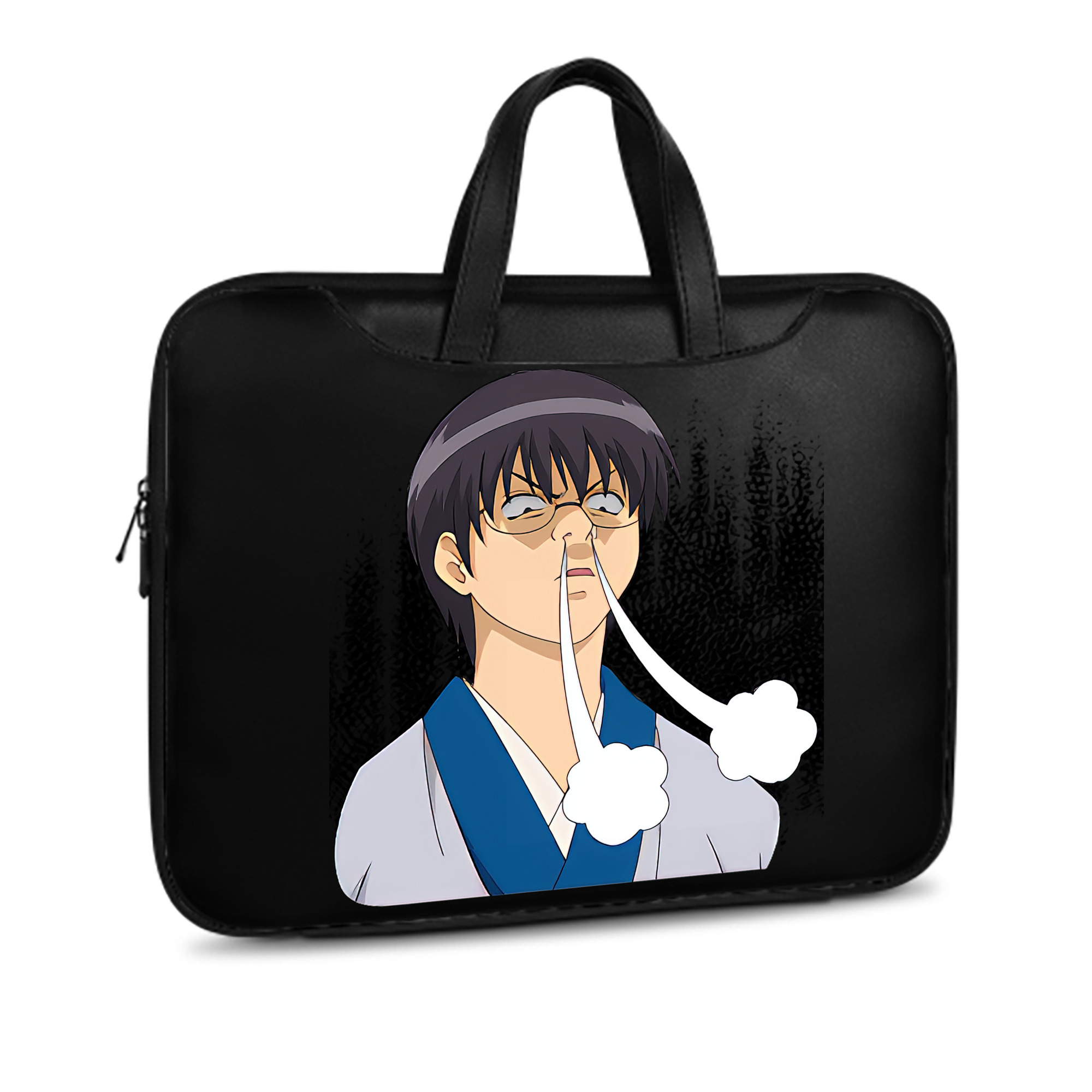 （画像用） ぎんたま 坂田銀時（さかたぎんとき） 神楽 志村新八（しむら しんぱち） GINTAMA Sakata Gintoki Kagura Shimura Shinpachi レザーラップトップバッグ　ノートパソコンケース
