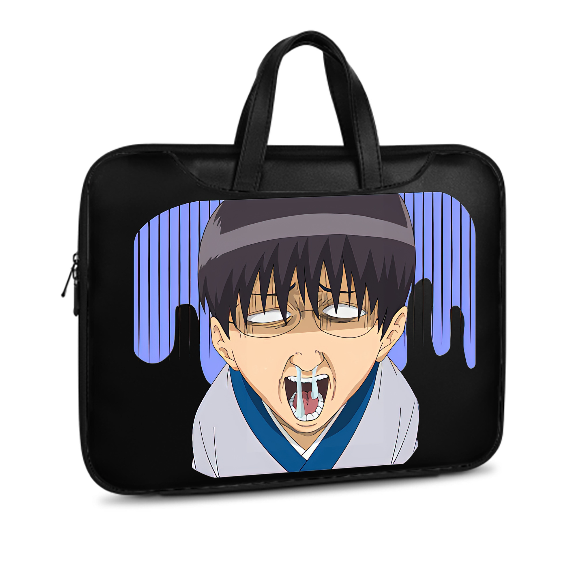 （画像用） ぎんたま 坂田銀時（さかたぎんとき） 神楽 志村新八（しむら しんぱち） GINTAMA Sakata Gintoki Kagura Shimura Shinpachi レザーラップトップバッグ　ノートパソコンケース