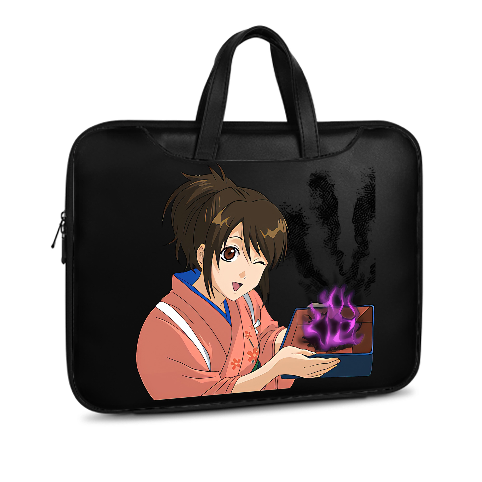 （画像用） ぎんたま 坂田銀時（さかたぎんとき） 神楽 志村新八（しむら しんぱち） GINTAMA Sakata Gintoki Kagura Shimura Shinpachi レザーラップトップバッグ　ノートパソコンケース