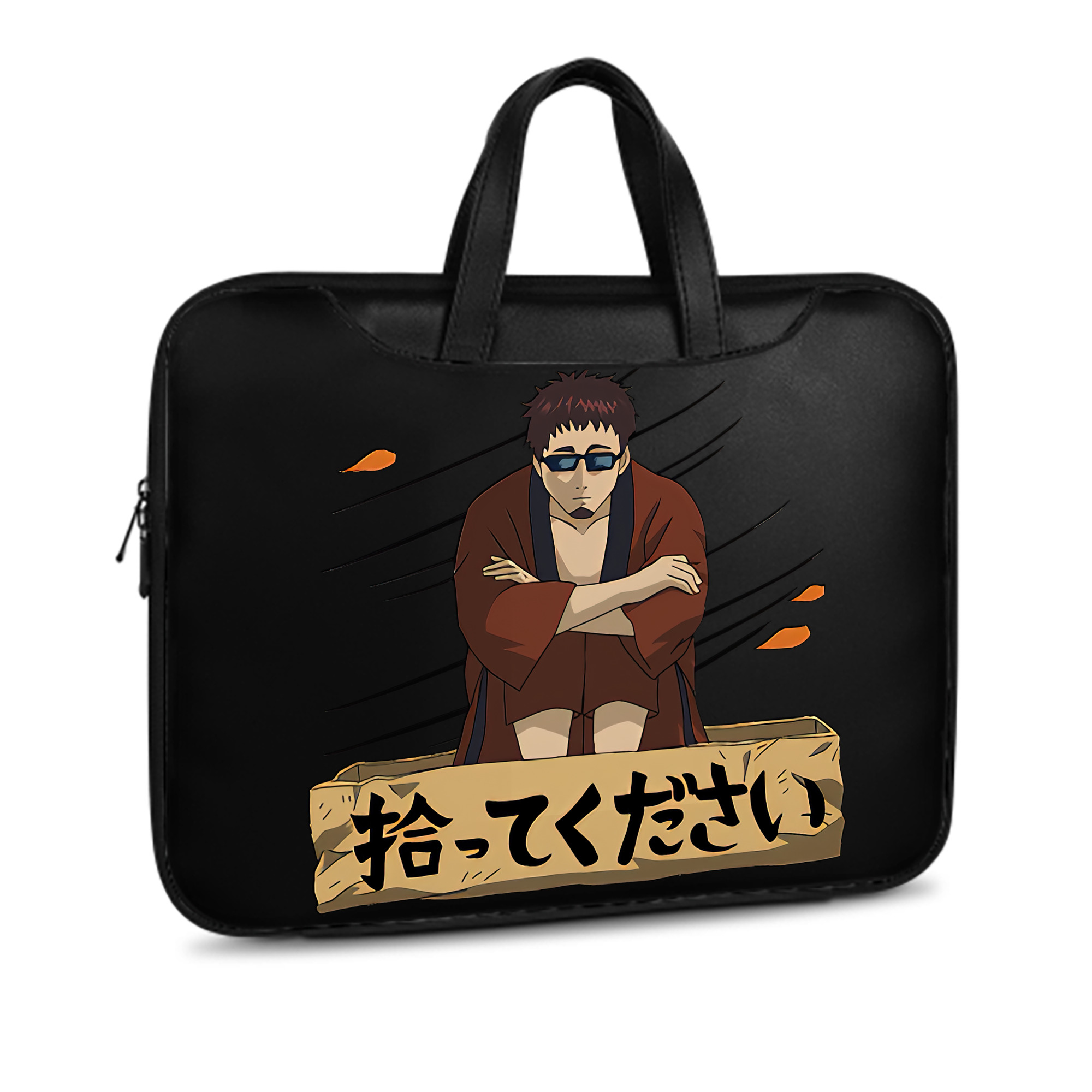 （画像用） ぎんたま 坂田銀時（さかたぎんとき） 神楽 志村新八（しむら しんぱち） GINTAMA Sakata Gintoki Kagura Shimura Shinpachi レザーラップトップバッグ　ノートパソコンケース