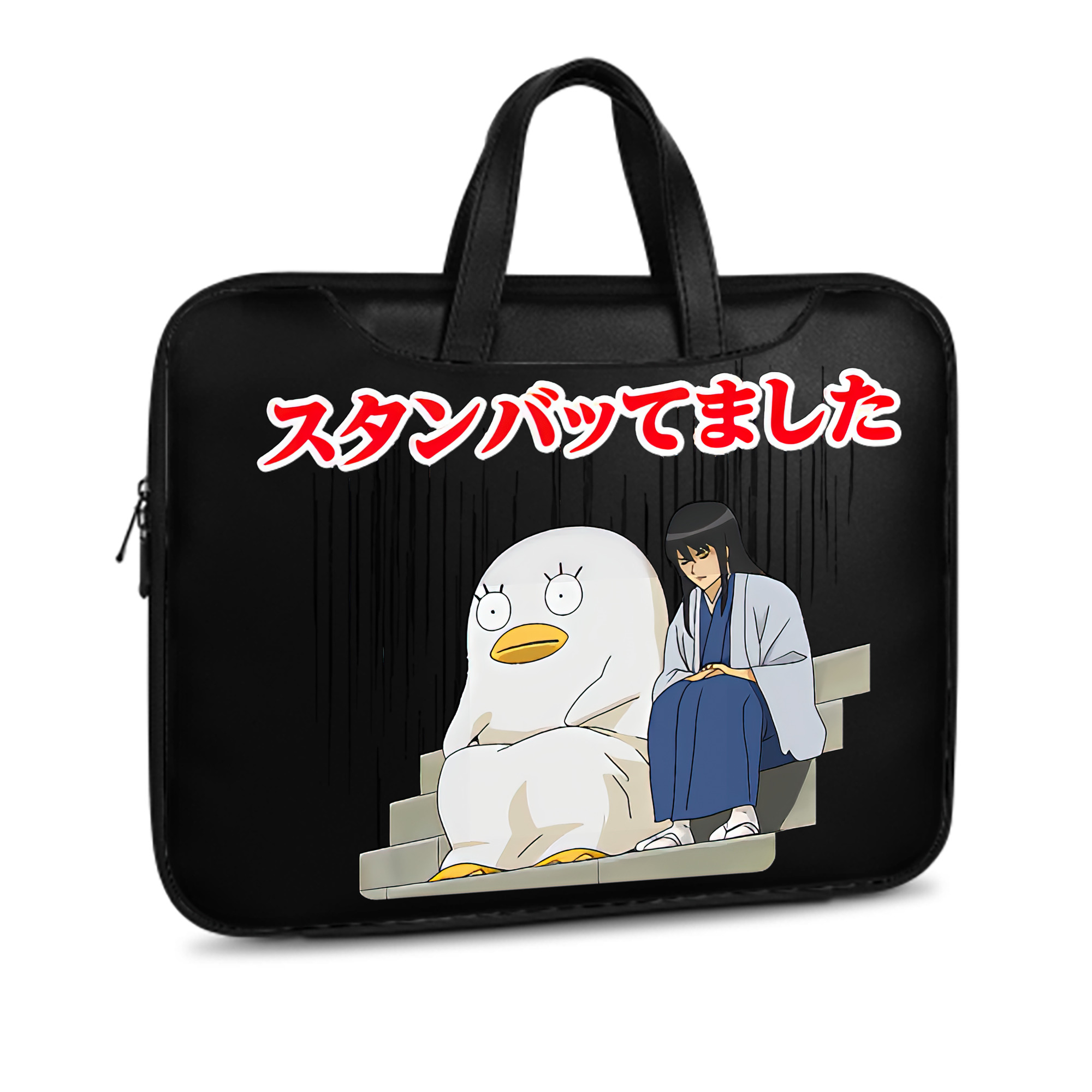 （画像用） ぎんたま 坂田銀時（さかたぎんとき） 神楽 志村新八（しむら しんぱち） GINTAMA Sakata Gintoki Kagura Shimura Shinpachi レザーラップトップバッグ　ノートパソコンケース