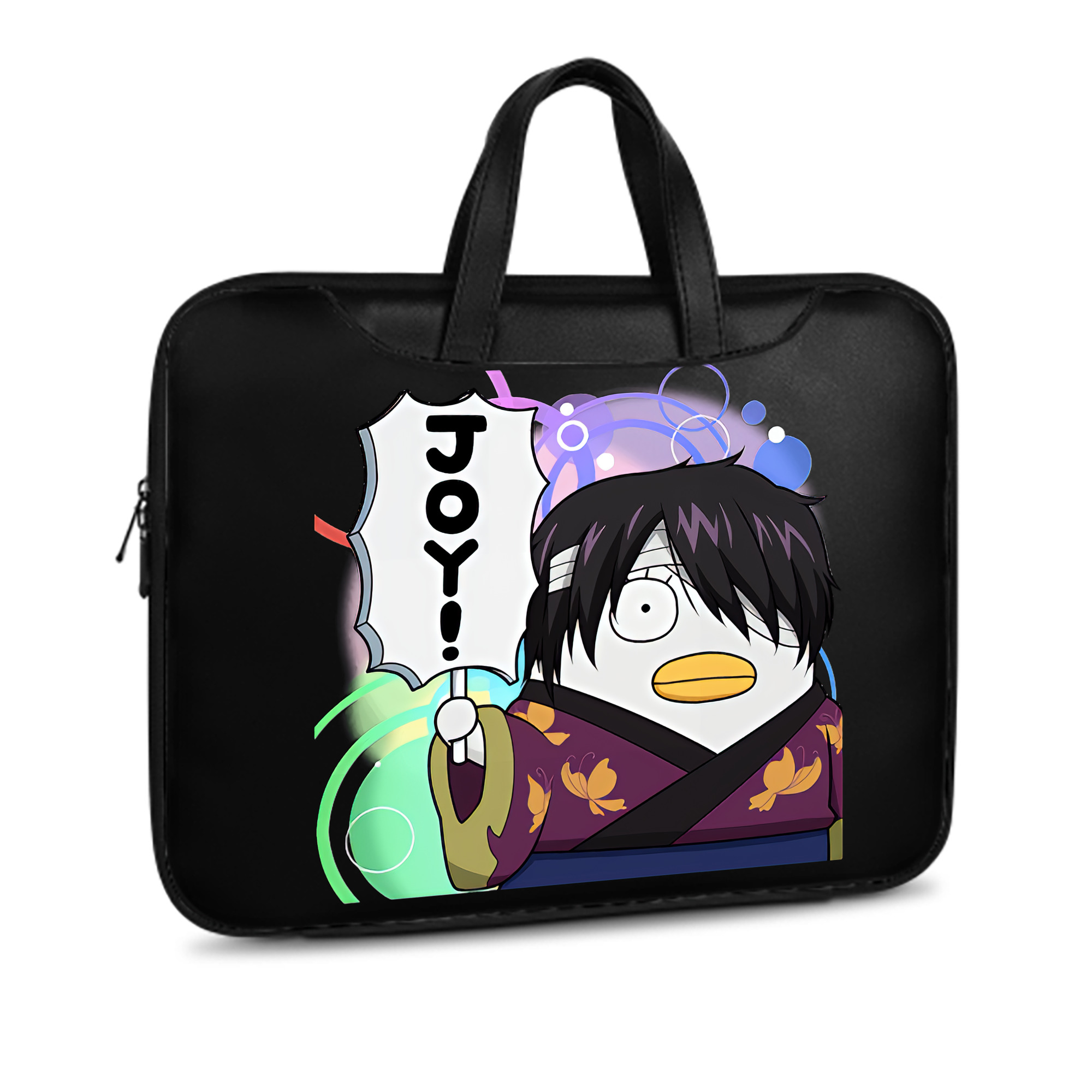 （画像用） ぎんたま 坂田銀時（さかたぎんとき） 神楽 志村新八（しむら しんぱち） GINTAMA Sakata Gintoki Kagura Shimura Shinpachi レザーラップトップバッグ　ノートパソコンケース