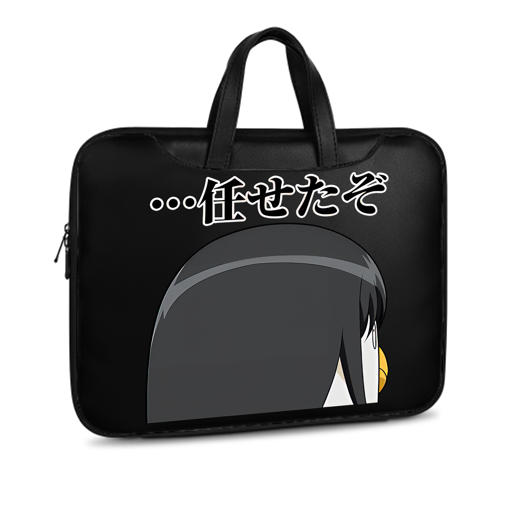 （画像用） ぎんたま 坂田銀時（さかたぎんとき） 神楽 志村新八（しむら しんぱち） GINTAMA Sakata Gintoki Kagura Shimura Shinpachi レザーラップトップバッグ　ノートパソコンケース