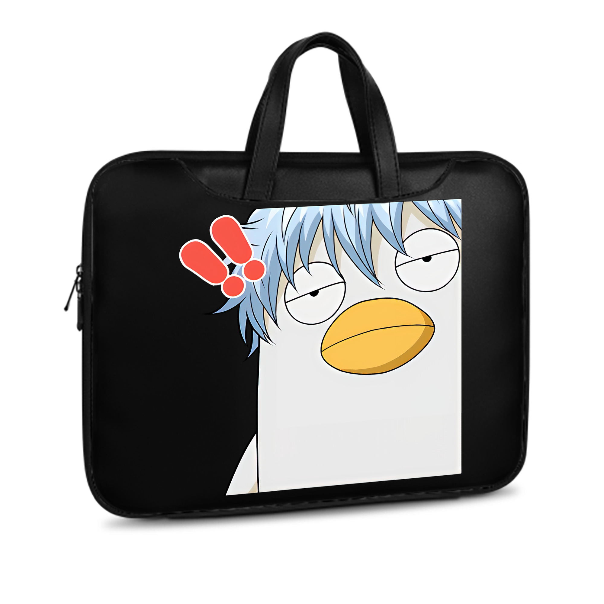 （画像用） ぎんたま 坂田銀時（さかたぎんとき） 神楽 志村新八（しむら しんぱち） GINTAMA Sakata Gintoki Kagura Shimura Shinpachi レザーラップトップバッグ　ノートパソコンケース