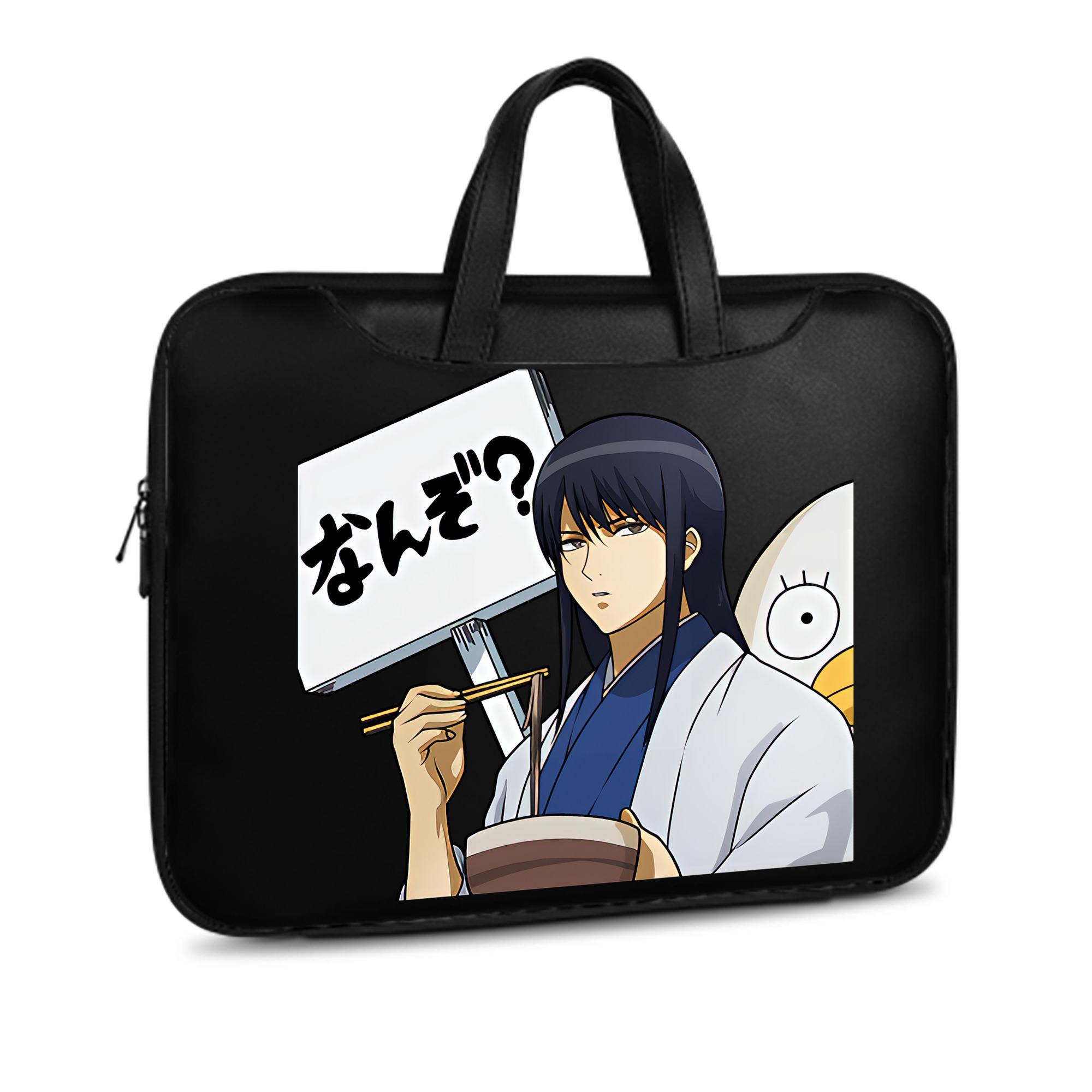 （画像用） ぎんたま 坂田銀時（さかたぎんとき） 神楽 志村新八（しむら しんぱち） GINTAMA Sakata Gintoki Kagura Shimura Shinpachi レザーラップトップバッグ　ノートパソコンケース