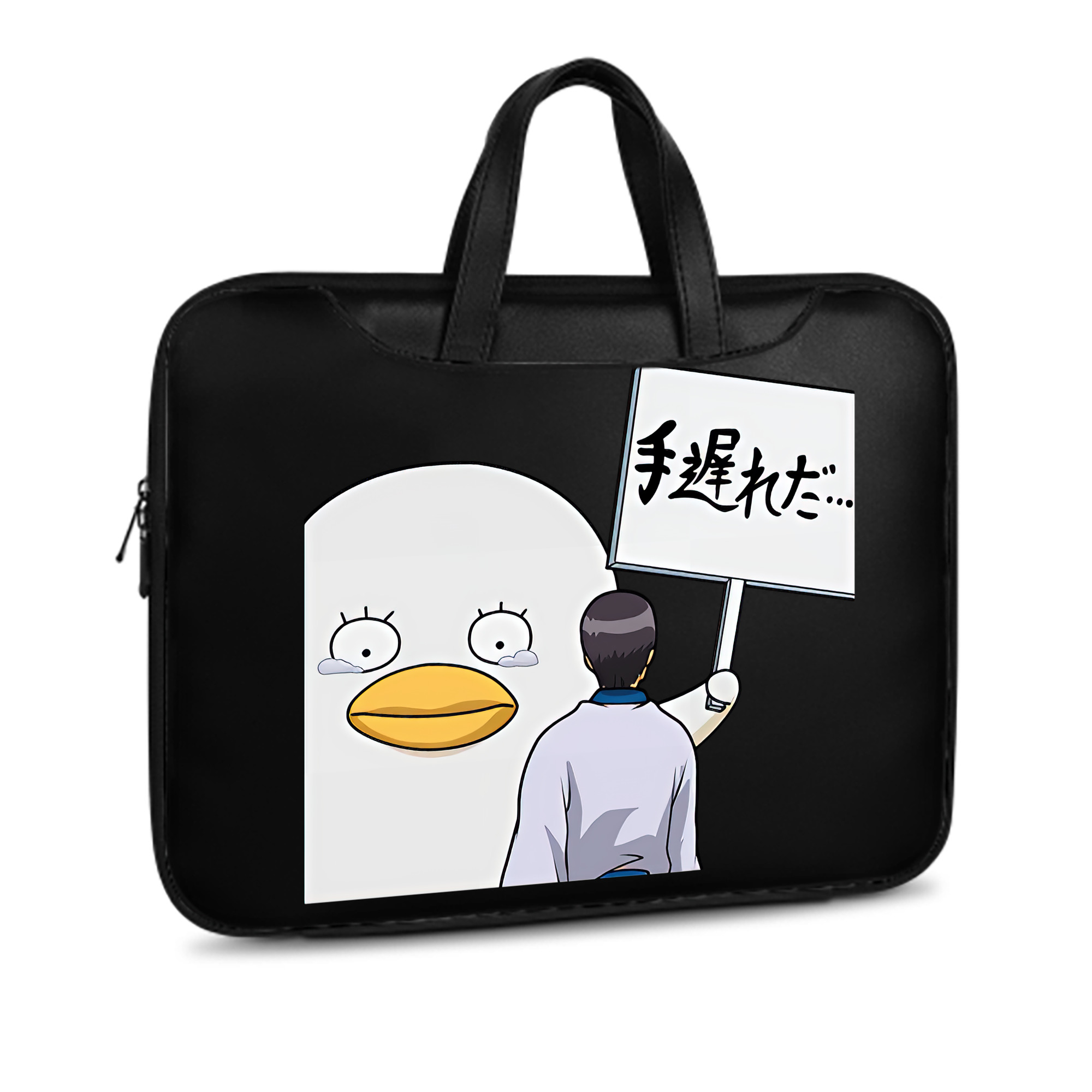 （画像用） ぎんたま 坂田銀時（さかたぎんとき） 神楽 志村新八（しむら しんぱち） GINTAMA Sakata Gintoki Kagura Shimura Shinpachi レザーラップトップバッグ　ノートパソコンケース