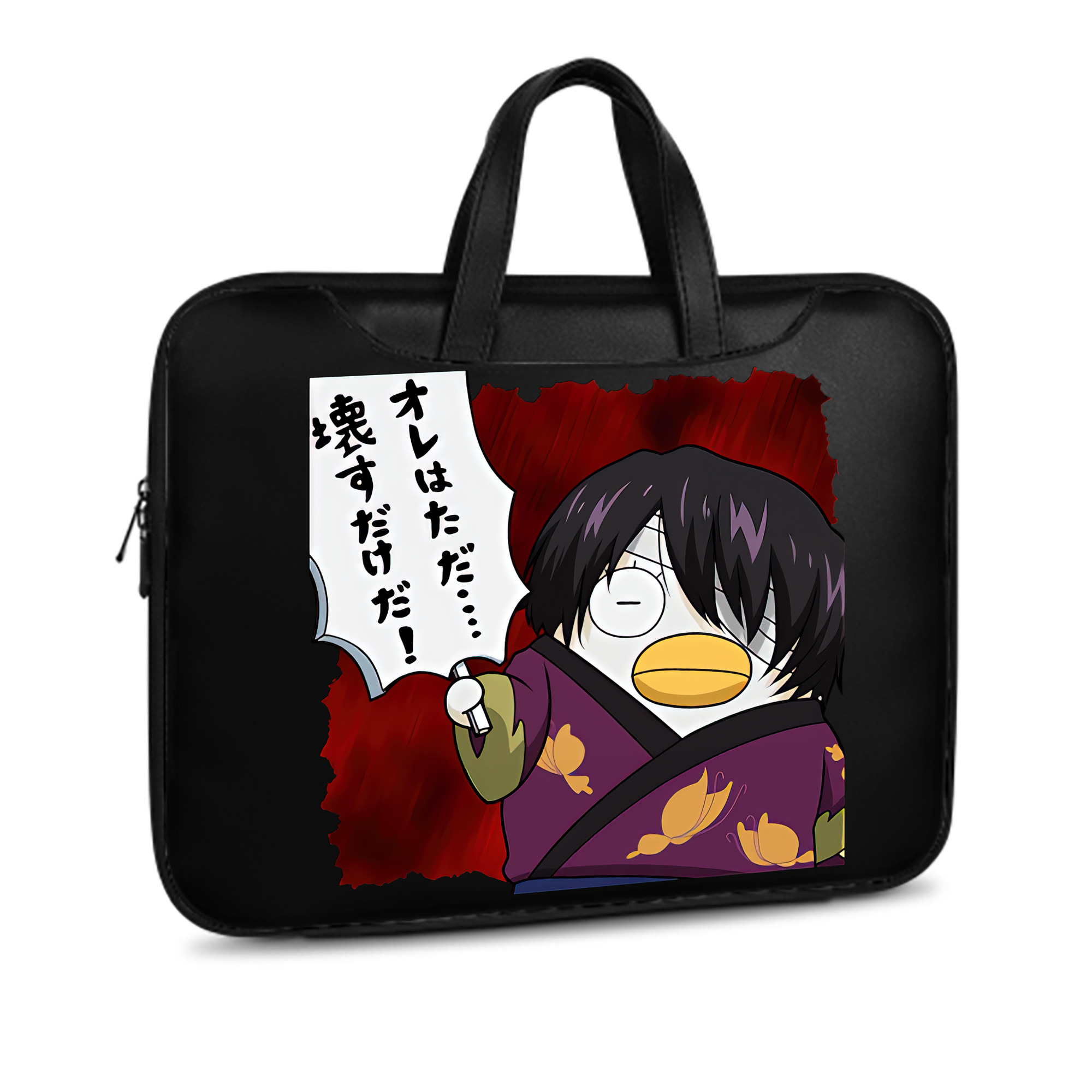 （画像用） ぎんたま 坂田銀時（さかたぎんとき） 神楽 志村新八（しむら しんぱち） GINTAMA Sakata Gintoki Kagura Shimura Shinpachi レザーラップトップバッグ　ノートパソコンケース