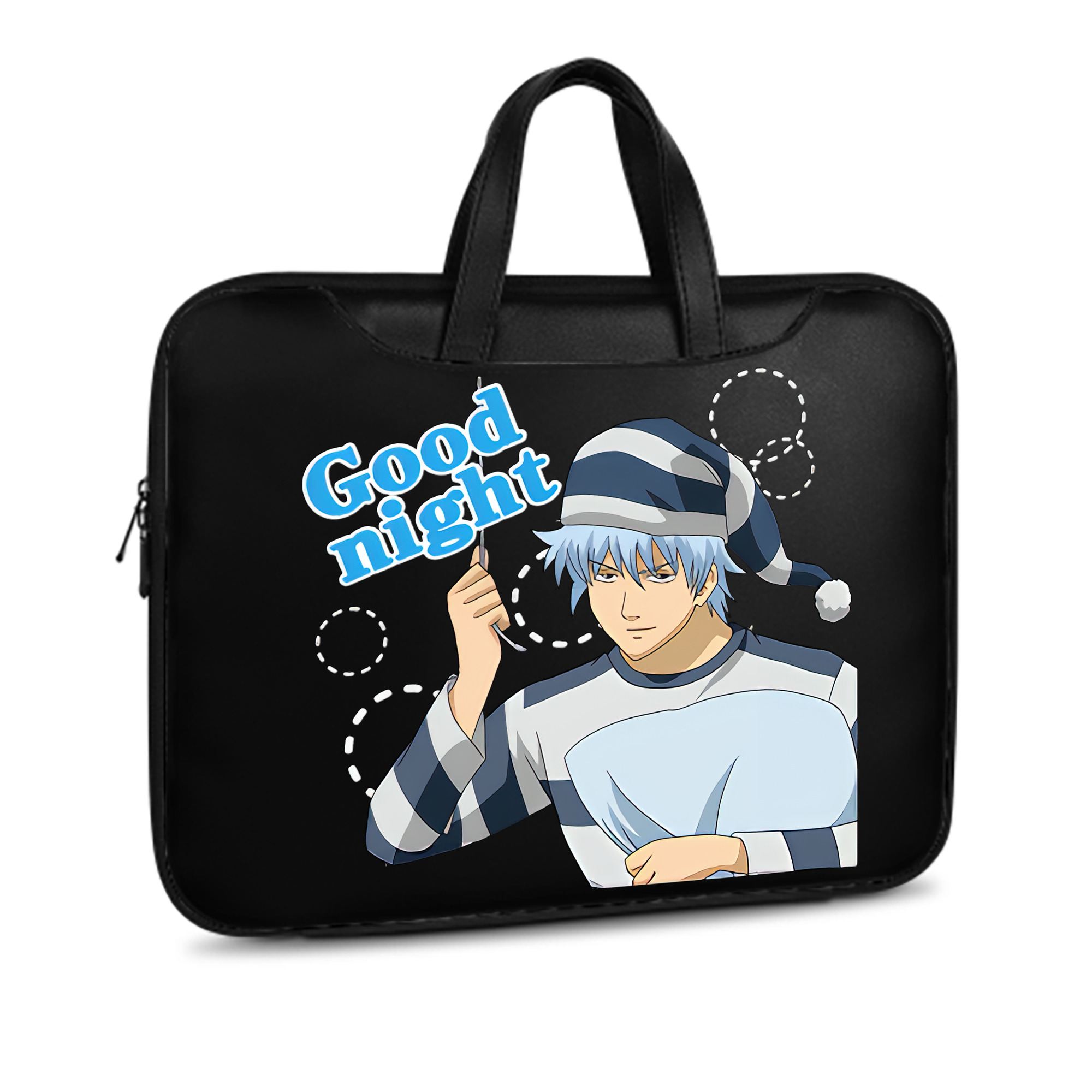 （画像用） ぎんたま 坂田銀時（さかたぎんとき） 神楽 志村新八（しむら しんぱち） GINTAMA Sakata Gintoki Kagura Shimura Shinpachi レザーラップトップバッグ　ノートパソコンケース