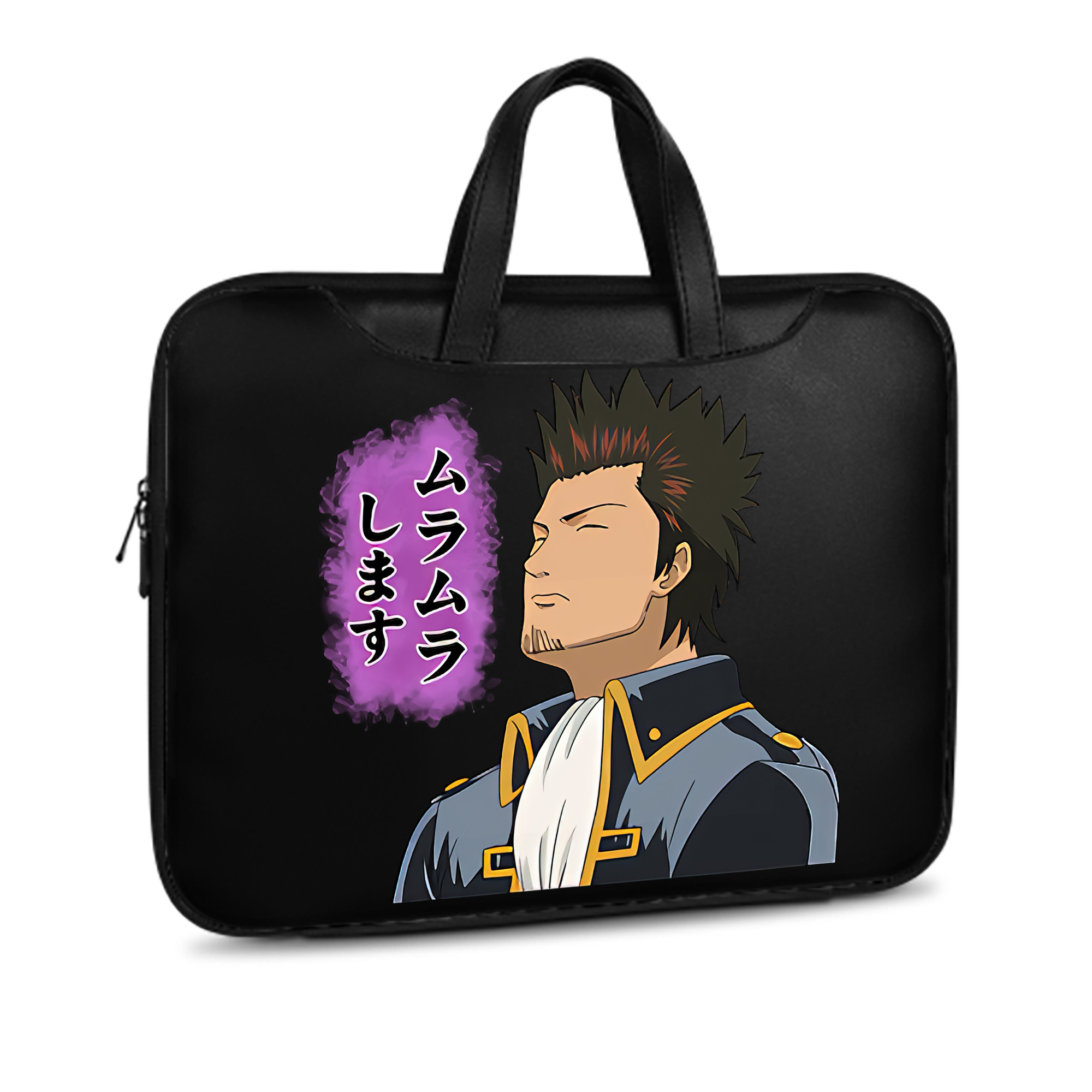 （画像用） ぎんたま 坂田銀時（さかたぎんとき） 神楽 志村新八（しむら しんぱち） GINTAMA Sakata Gintoki Kagura Shimura Shinpachi レザーラップトップバッグ　ノートパソコンケース
