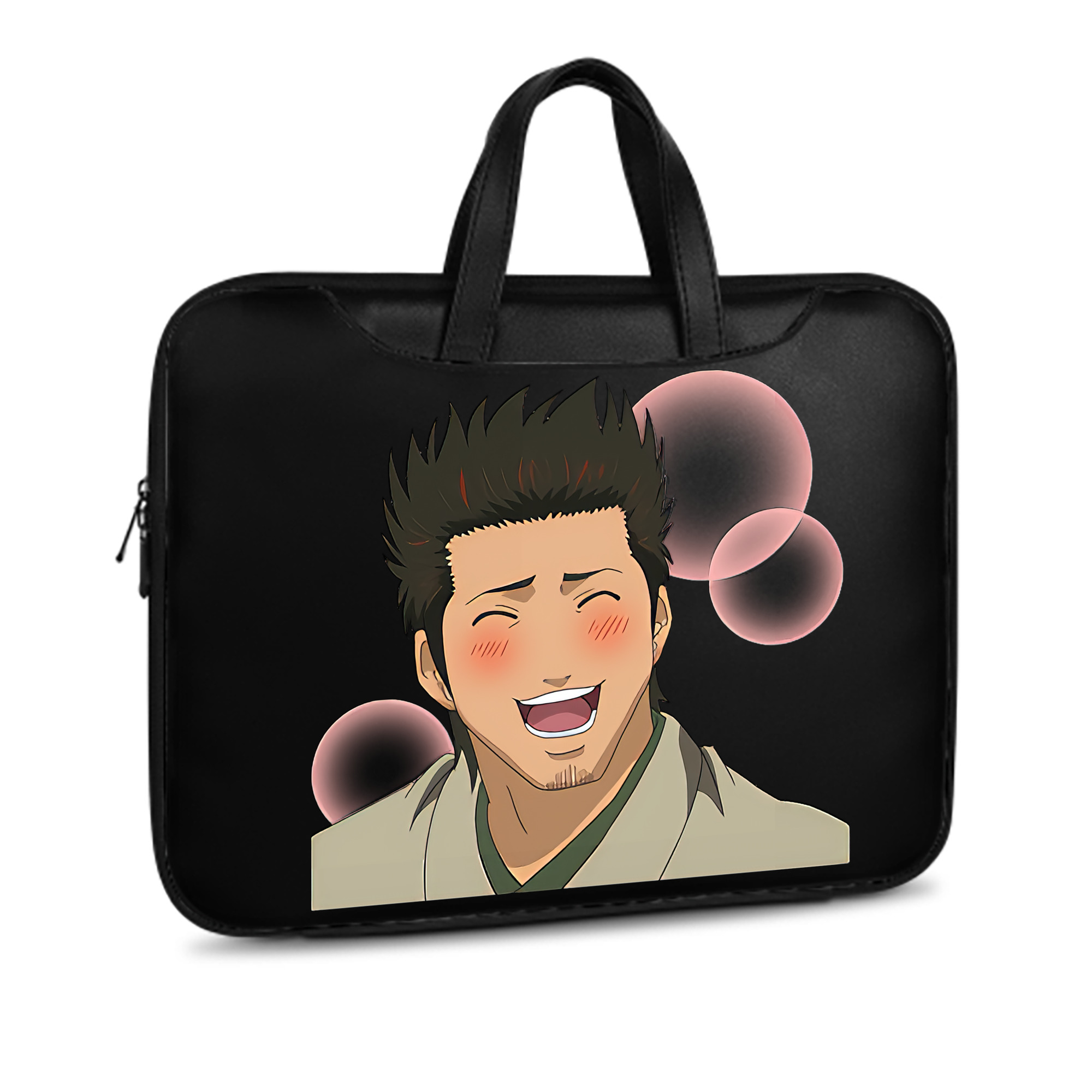 （画像用） ぎんたま 坂田銀時（さかたぎんとき） 神楽 志村新八（しむら しんぱち） GINTAMA Sakata Gintoki Kagura Shimura Shinpachi レザーラップトップバッグ　ノートパソコンケース