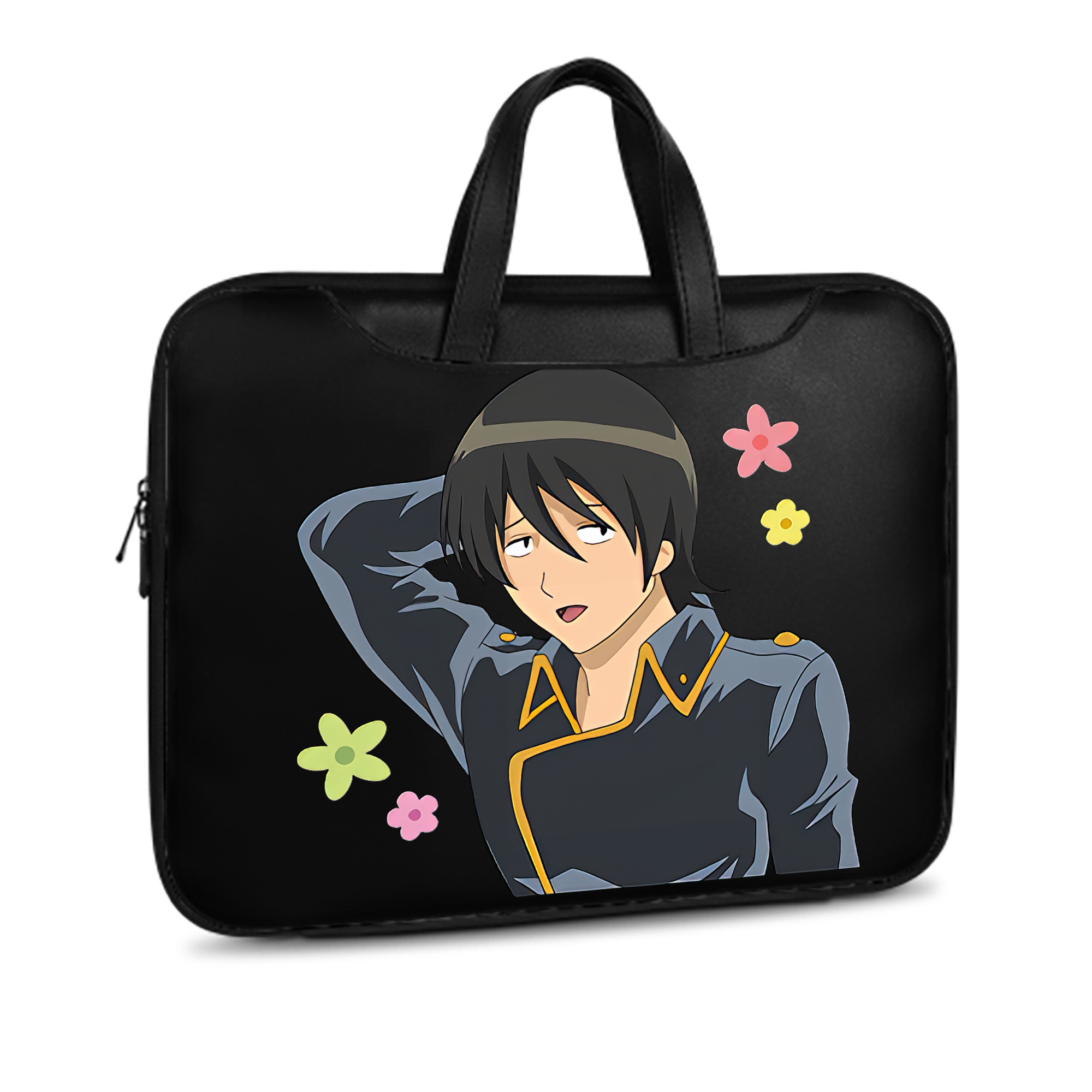（画像用） ぎんたま 坂田銀時（さかたぎんとき） 神楽 志村新八（しむら しんぱち） GINTAMA Sakata Gintoki Kagura Shimura Shinpachi レザーラップトップバッグ　ノートパソコンケース