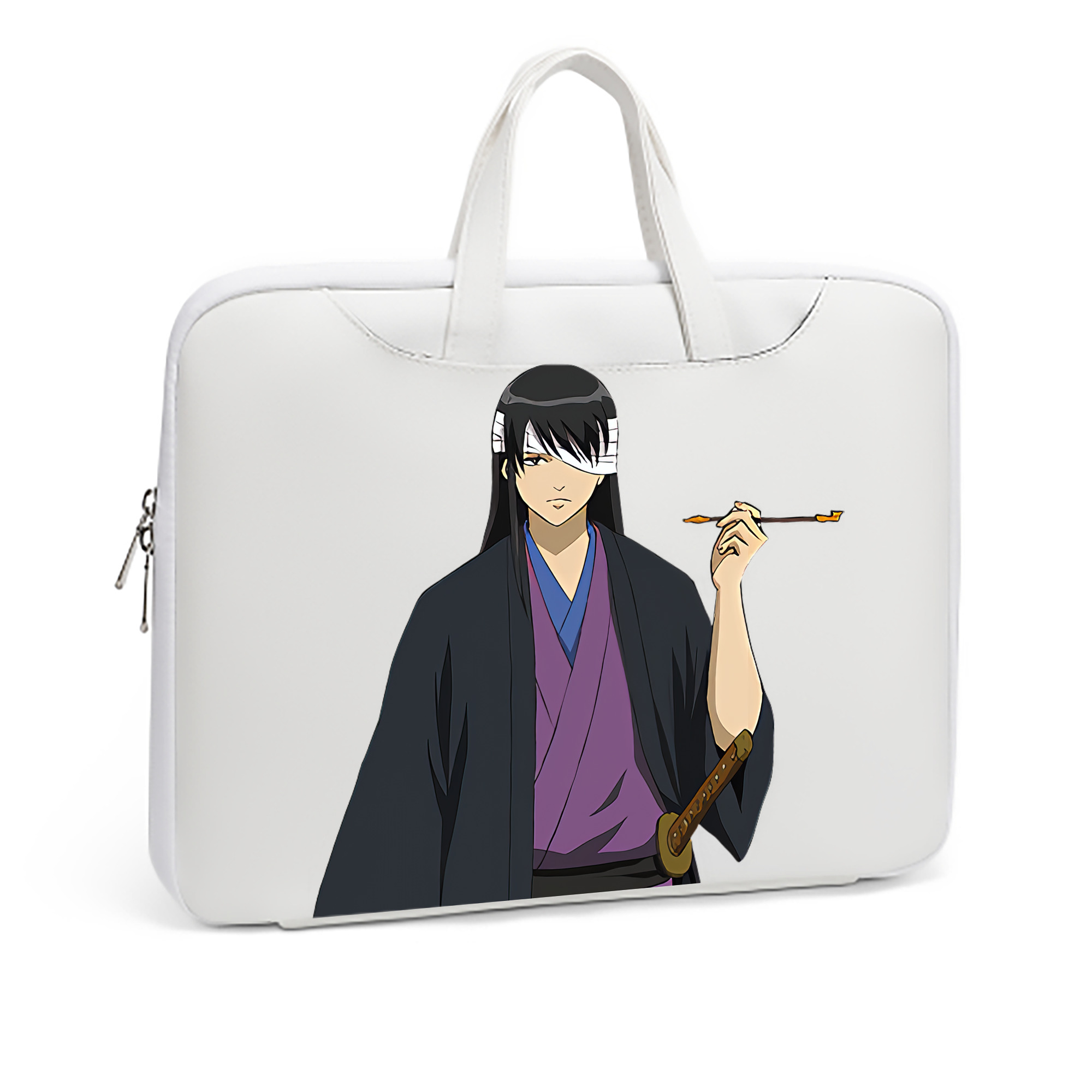 （画像用） ぎんたま 坂田銀時（さかたぎんとき） 神楽 志村新八（しむら しんぱち） GINTAMA Sakata Gintoki Kagura Shimura Shinpachi レザーラップトップバッグ　ノートパソコンケース