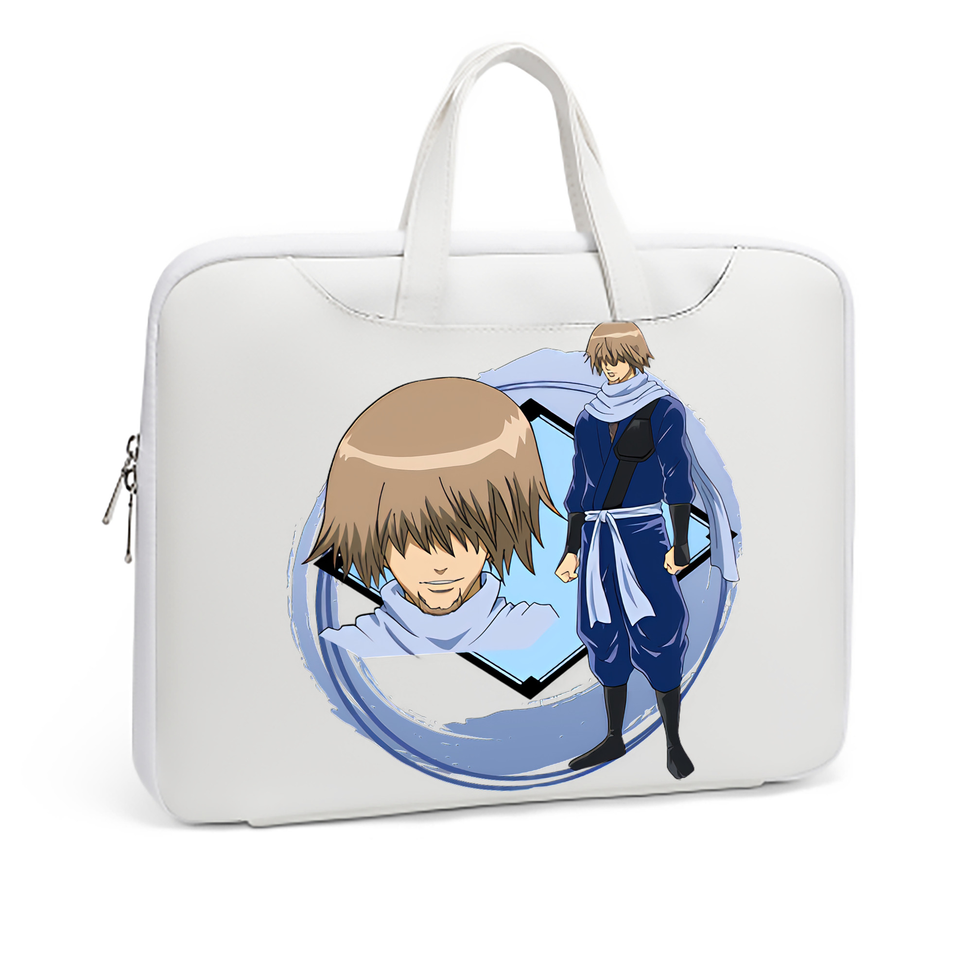 （画像用） ぎんたま 坂田銀時（さかたぎんとき） 神楽 志村新八（しむら しんぱち） GINTAMA Sakata Gintoki Kagura Shimura Shinpachi レザーラップトップバッグ　ノートパソコンケース