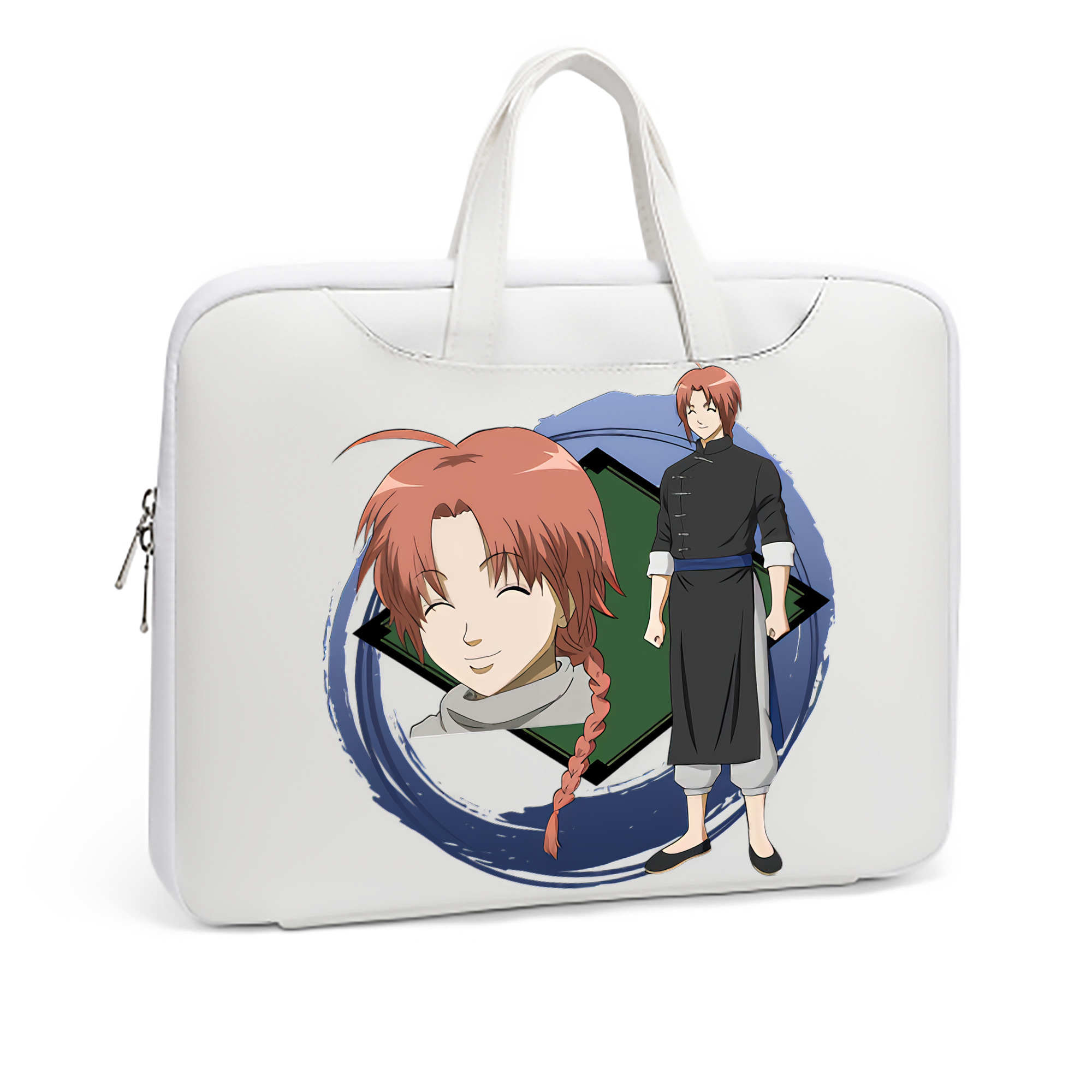 （画像用） ぎんたま 坂田銀時（さかたぎんとき） 神楽 志村新八（しむら しんぱち） GINTAMA Sakata Gintoki Kagura Shimura Shinpachi レザーラップトップバッグ　ノートパソコンケース