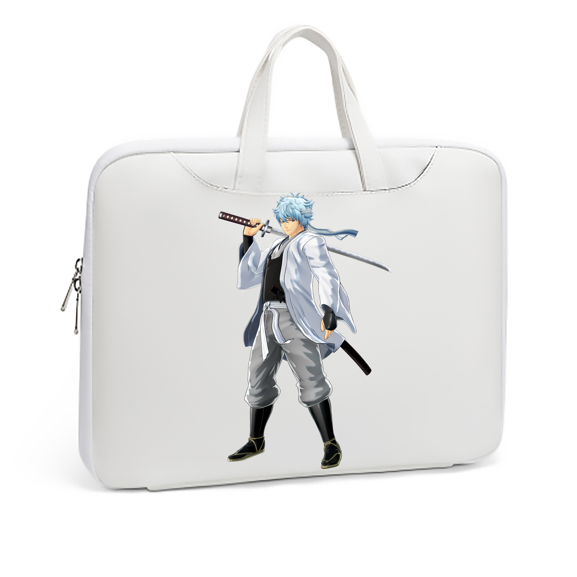 （画像用） ぎんたま 坂田銀時（さかたぎんとき） 神楽 志村新八（しむら しんぱち） GINTAMA Sakata Gintoki Kagura Shimura Shinpachi レザーラップトップバッグ　ノートパソコンケース