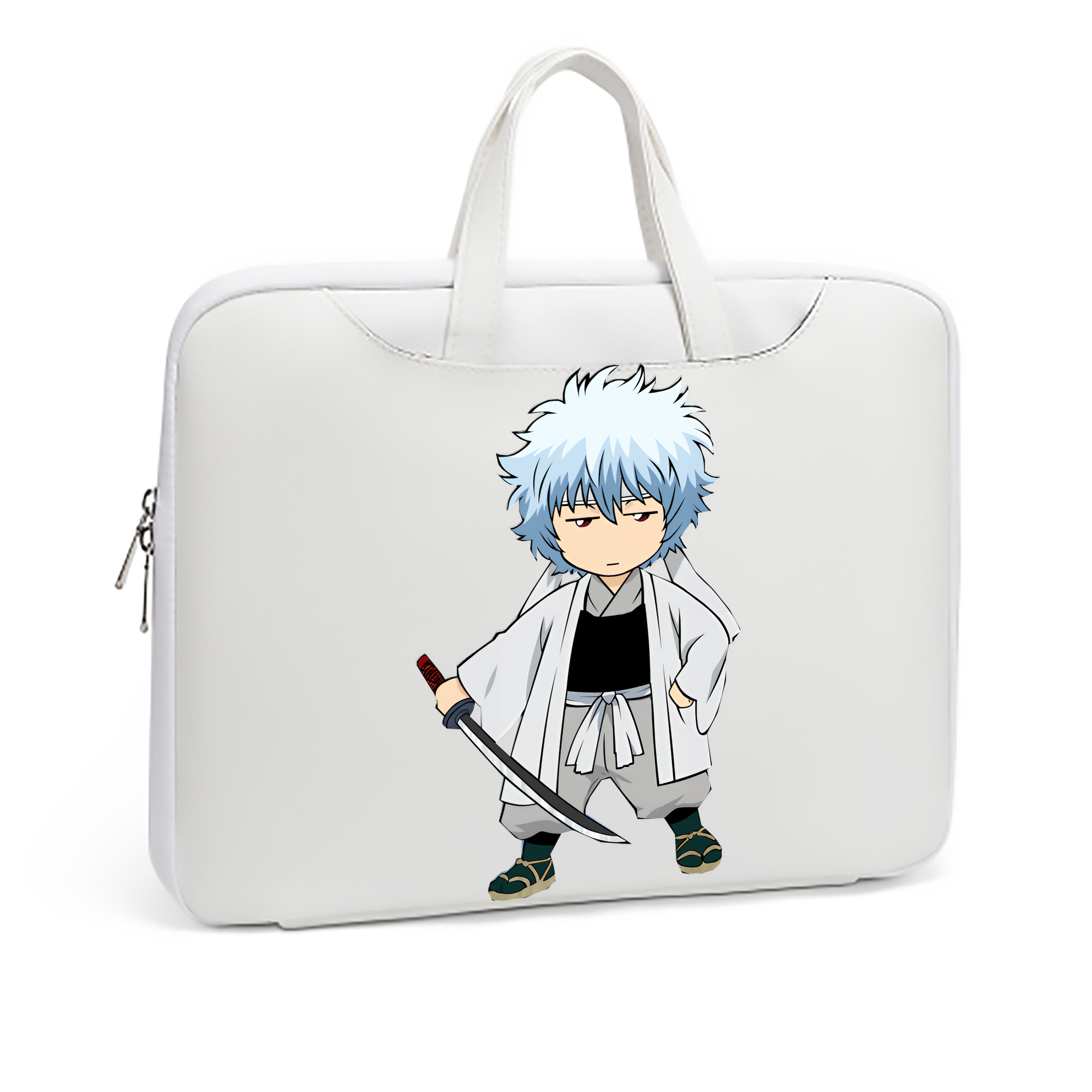 （画像用） ぎんたま 坂田銀時（さかたぎんとき） 神楽 志村新八（しむら しんぱち） GINTAMA Sakata Gintoki Kagura Shimura Shinpachi レザーラップトップバッグ　ノートパソコンケース