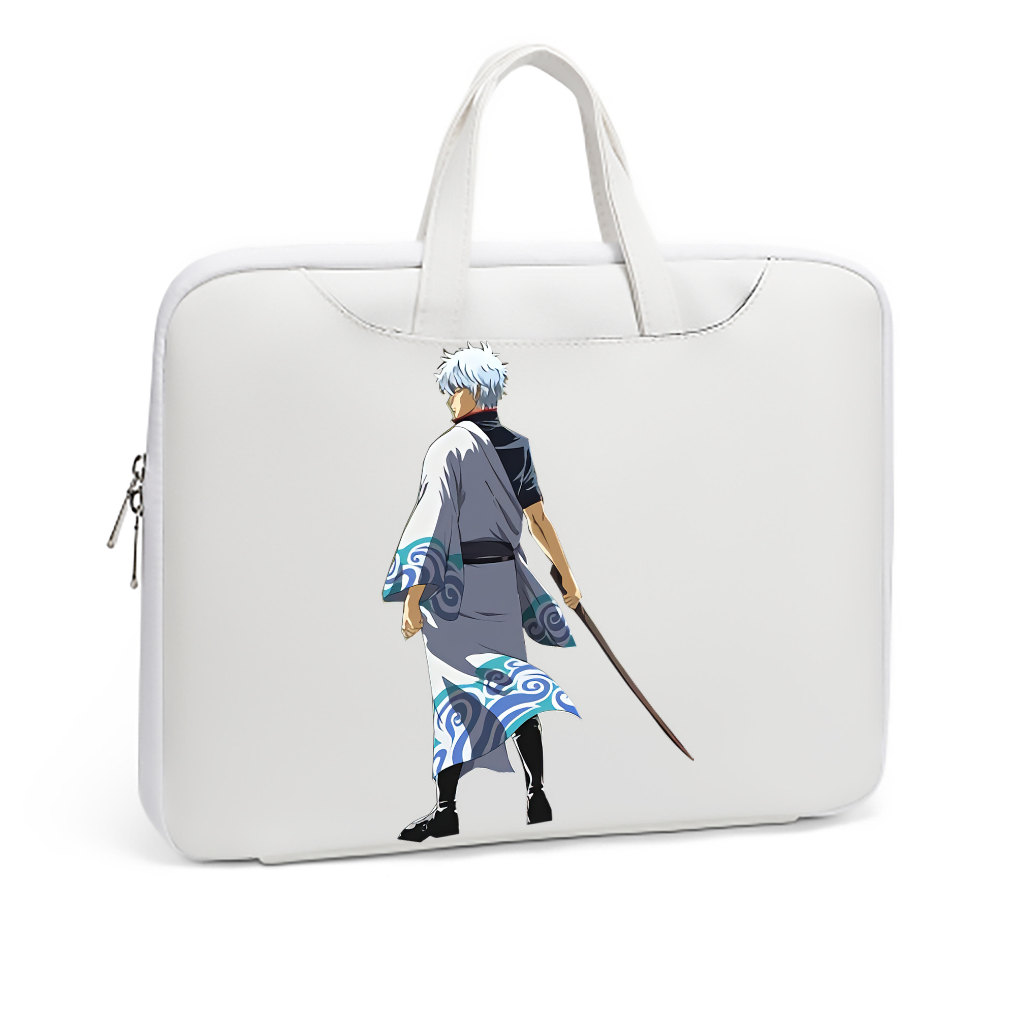（画像用） ぎんたま 坂田銀時（さかたぎんとき） 神楽 志村新八（しむら しんぱち） GINTAMA Sakata Gintoki Kagura Shimura Shinpachi レザーラップトップバッグ　ノートパソコンケース