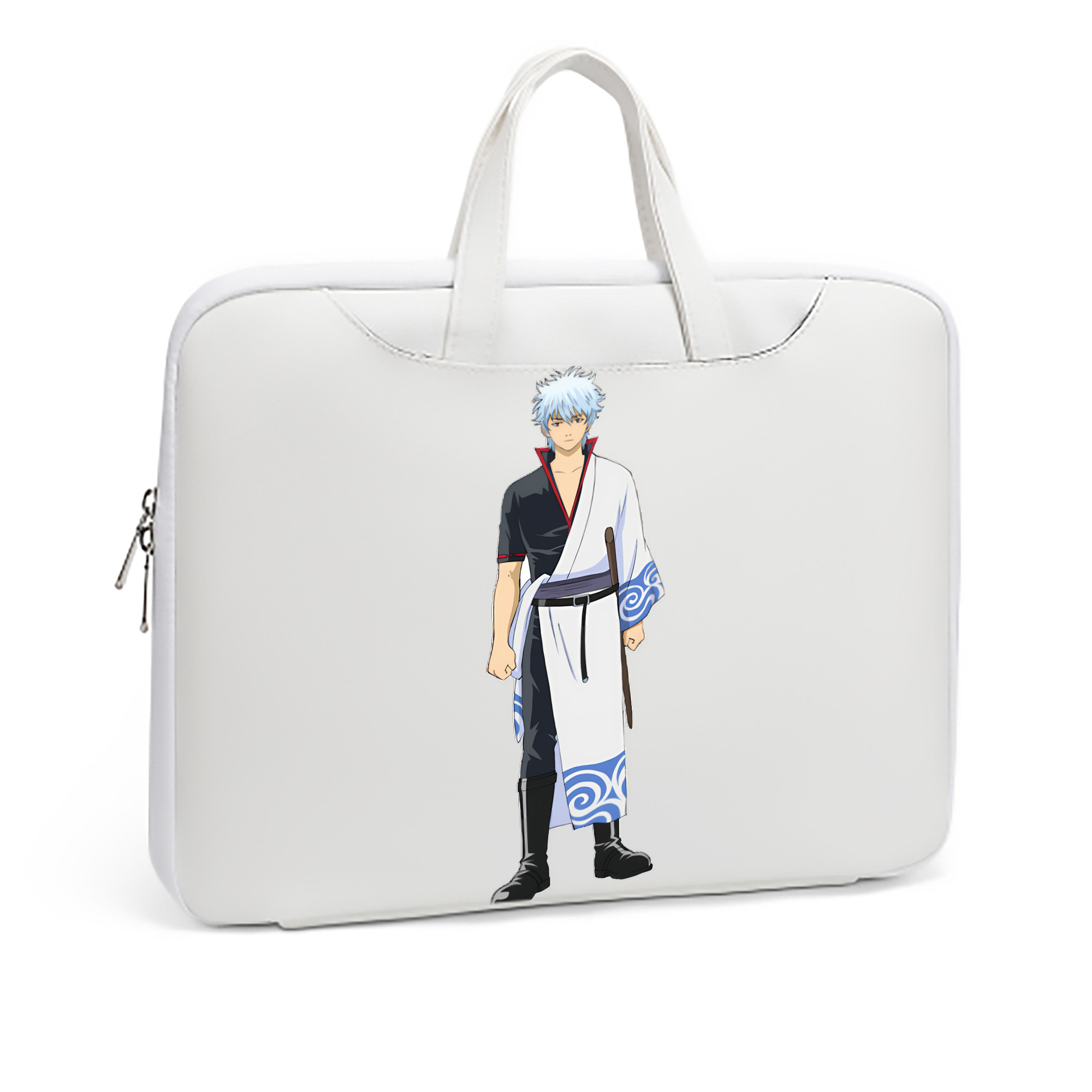 （画像用） ぎんたま 坂田銀時（さかたぎんとき） 神楽 志村新八（しむら しんぱち） GINTAMA Sakata Gintoki Kagura Shimura Shinpachi レザーラップトップバッグ　ノートパソコンケース