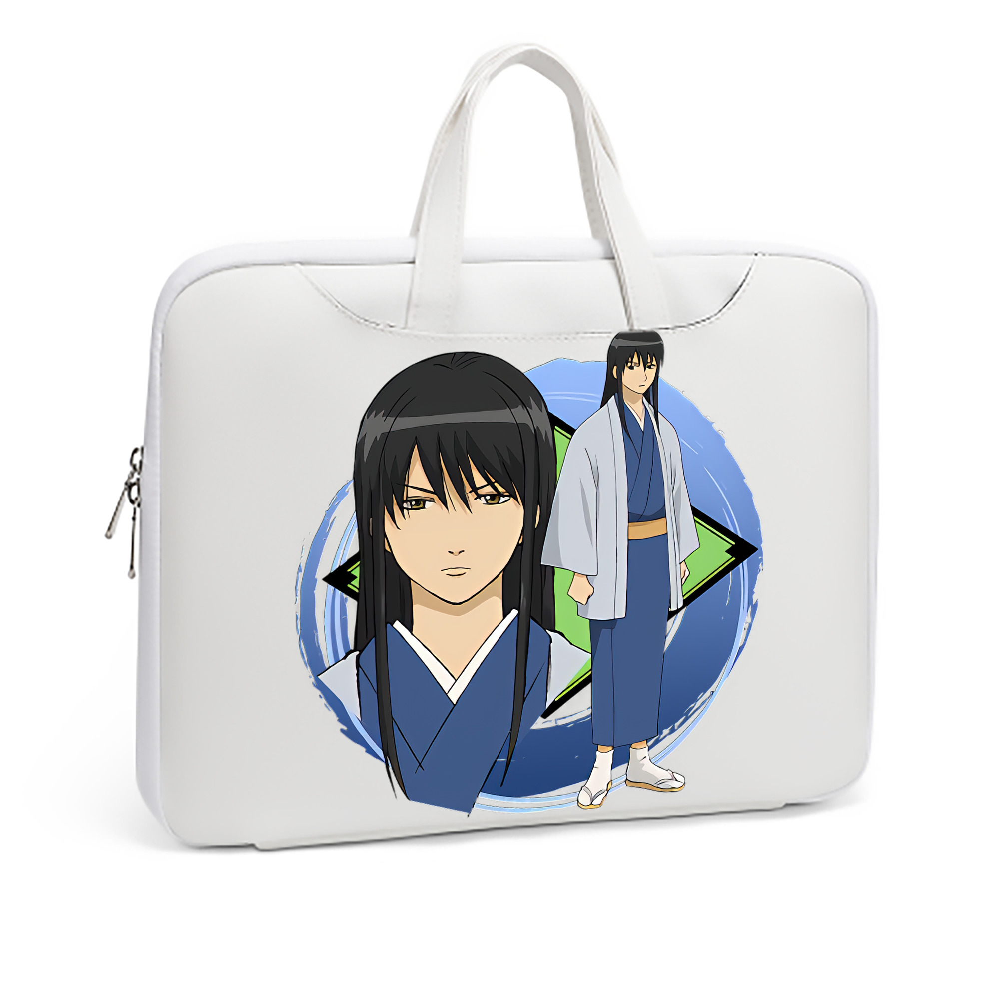 （画像用） ぎんたま 坂田銀時（さかたぎんとき） 神楽 志村新八（しむら しんぱち） GINTAMA Sakata Gintoki Kagura Shimura Shinpachi レザーラップトップバッグ　ノートパソコンケース