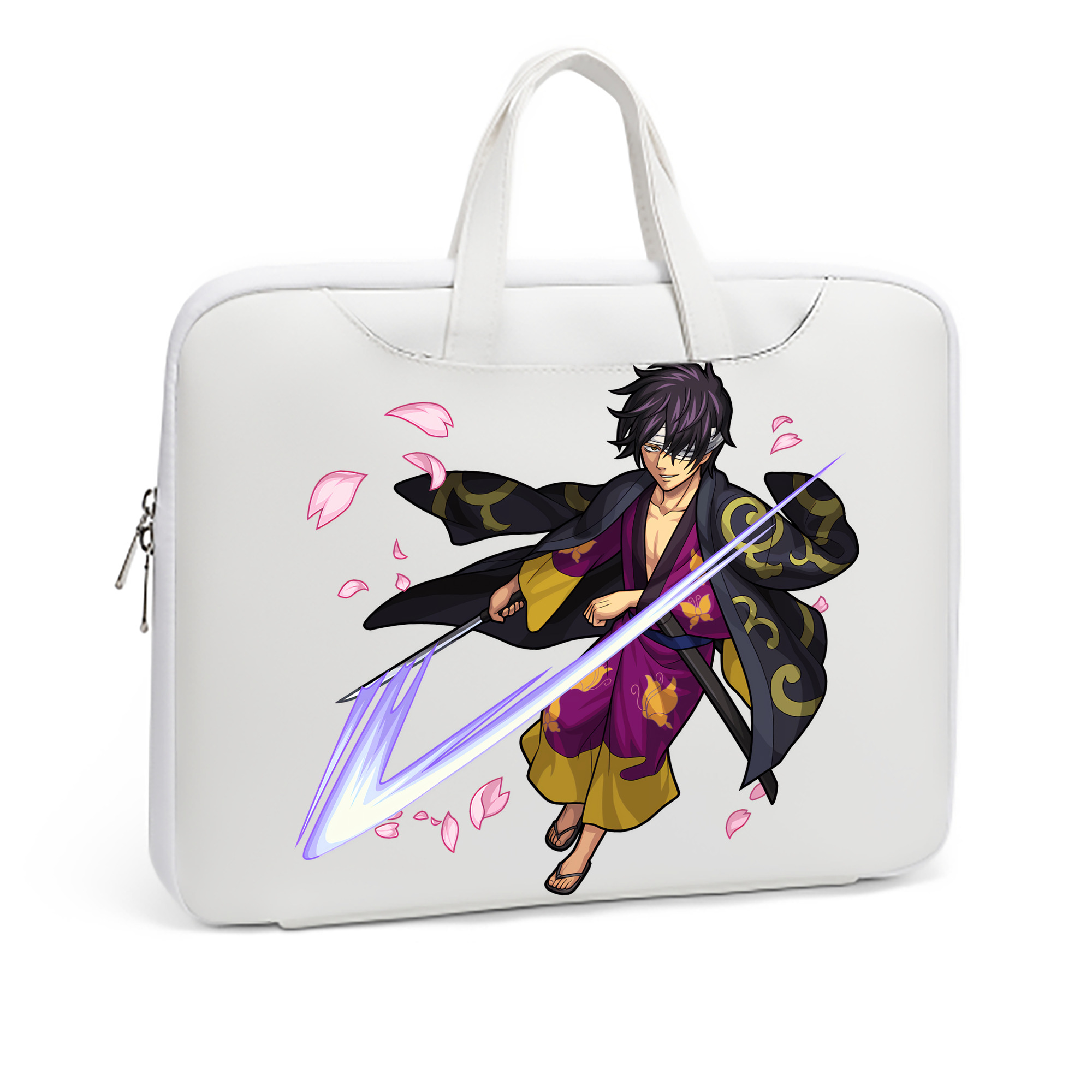 （画像用） ぎんたま 坂田銀時（さかたぎんとき） 神楽 志村新八（しむら しんぱち） GINTAMA Sakata Gintoki Kagura Shimura Shinpachi レザーラップトップバッグ　ノートパソコンケース