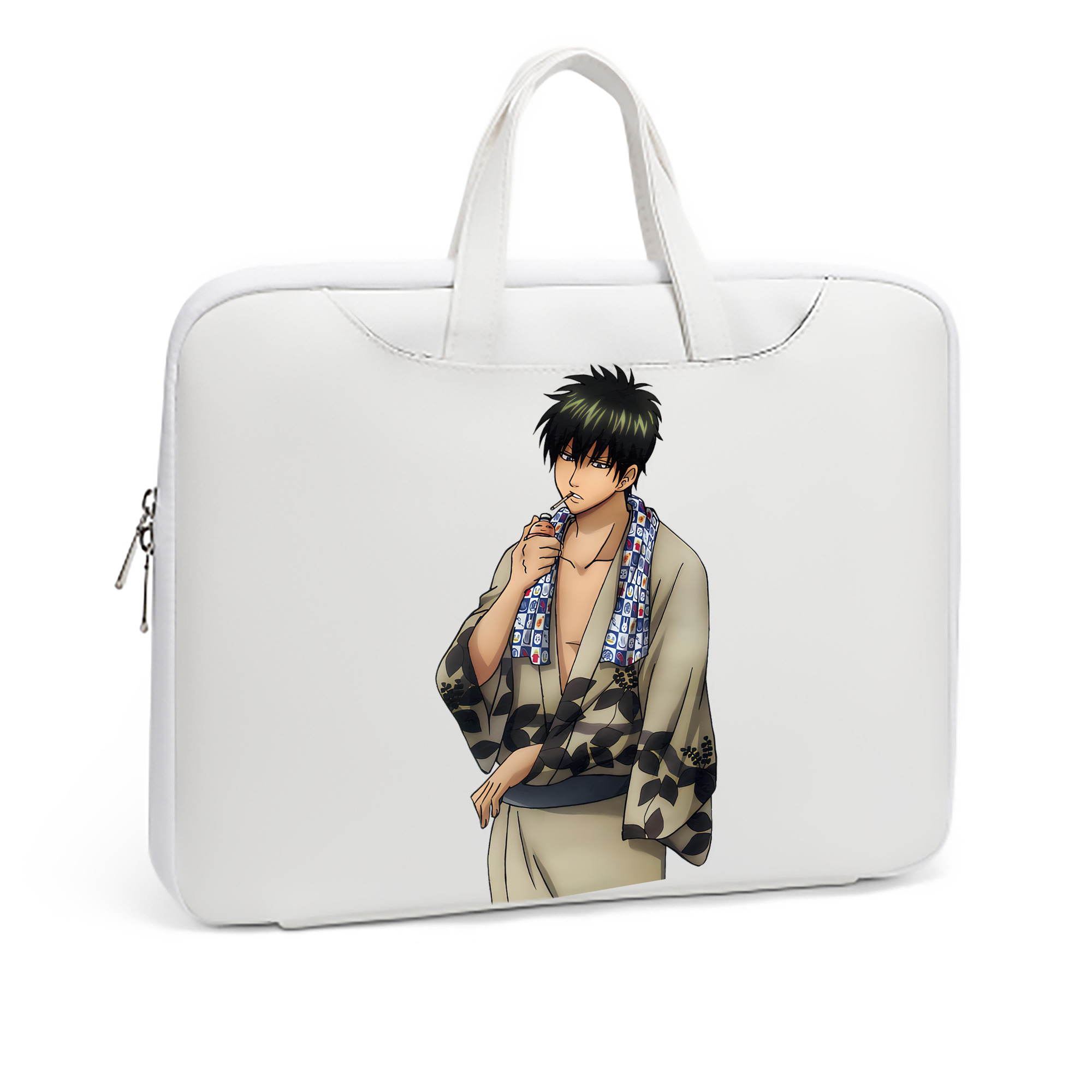 （画像用） ぎんたま 坂田銀時（さかたぎんとき） 神楽 志村新八（しむら しんぱち） GINTAMA Sakata Gintoki Kagura Shimura Shinpachi レザーラップトップバッグ　ノートパソコンケース