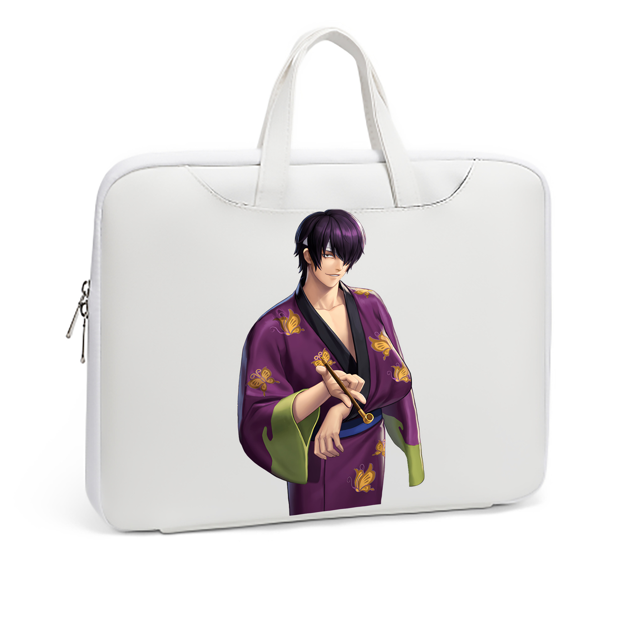 （画像用） ぎんたま 坂田銀時（さかたぎんとき） 神楽 志村新八（しむら しんぱち） GINTAMA Sakata Gintoki Kagura Shimura Shinpachi レザーラップトップバッグ　ノートパソコンケース