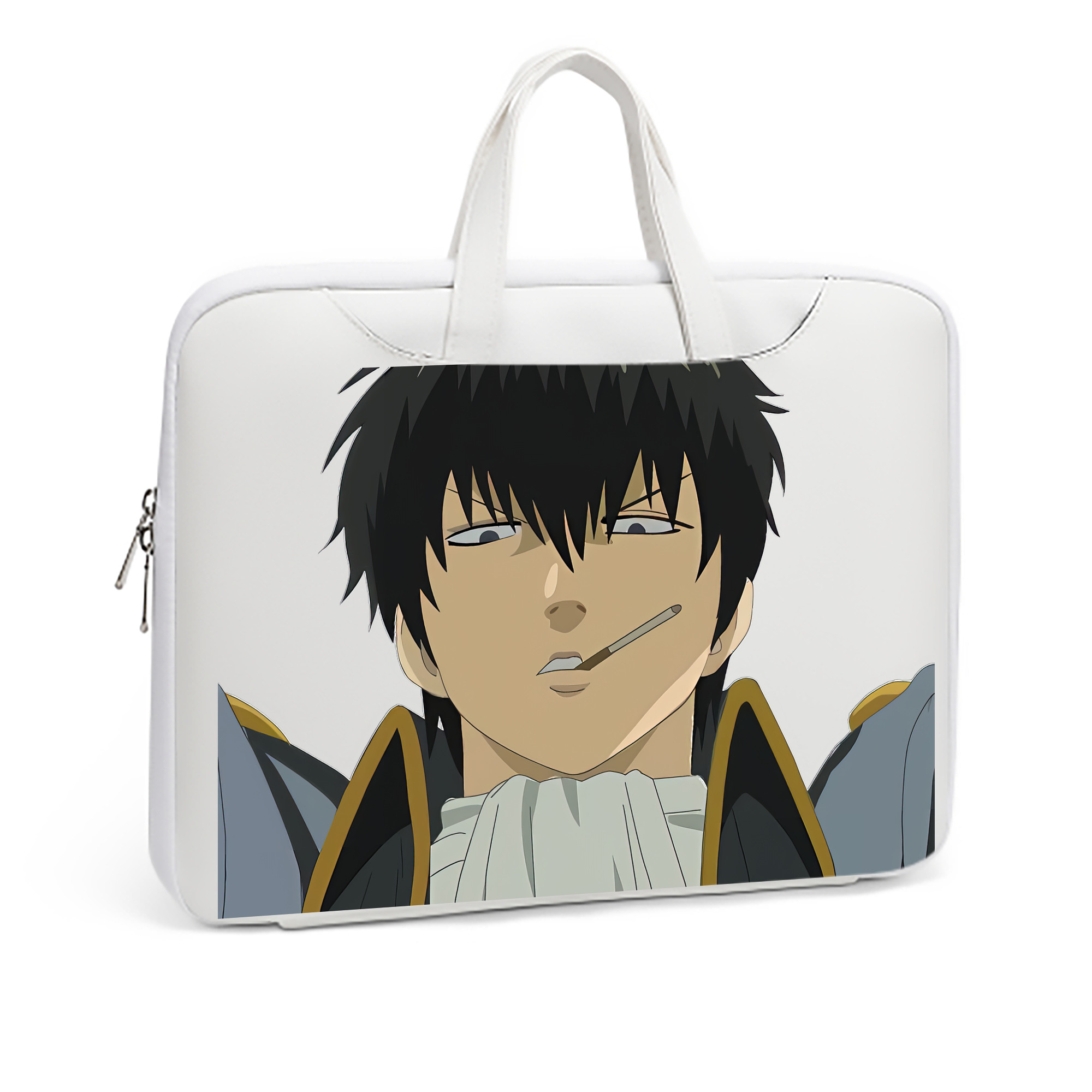 （画像用） ぎんたま 坂田銀時（さかたぎんとき） 神楽 志村新八（しむら しんぱち） GINTAMA Sakata Gintoki Kagura Shimura Shinpachi レザーラップトップバッグ　ノートパソコンケース