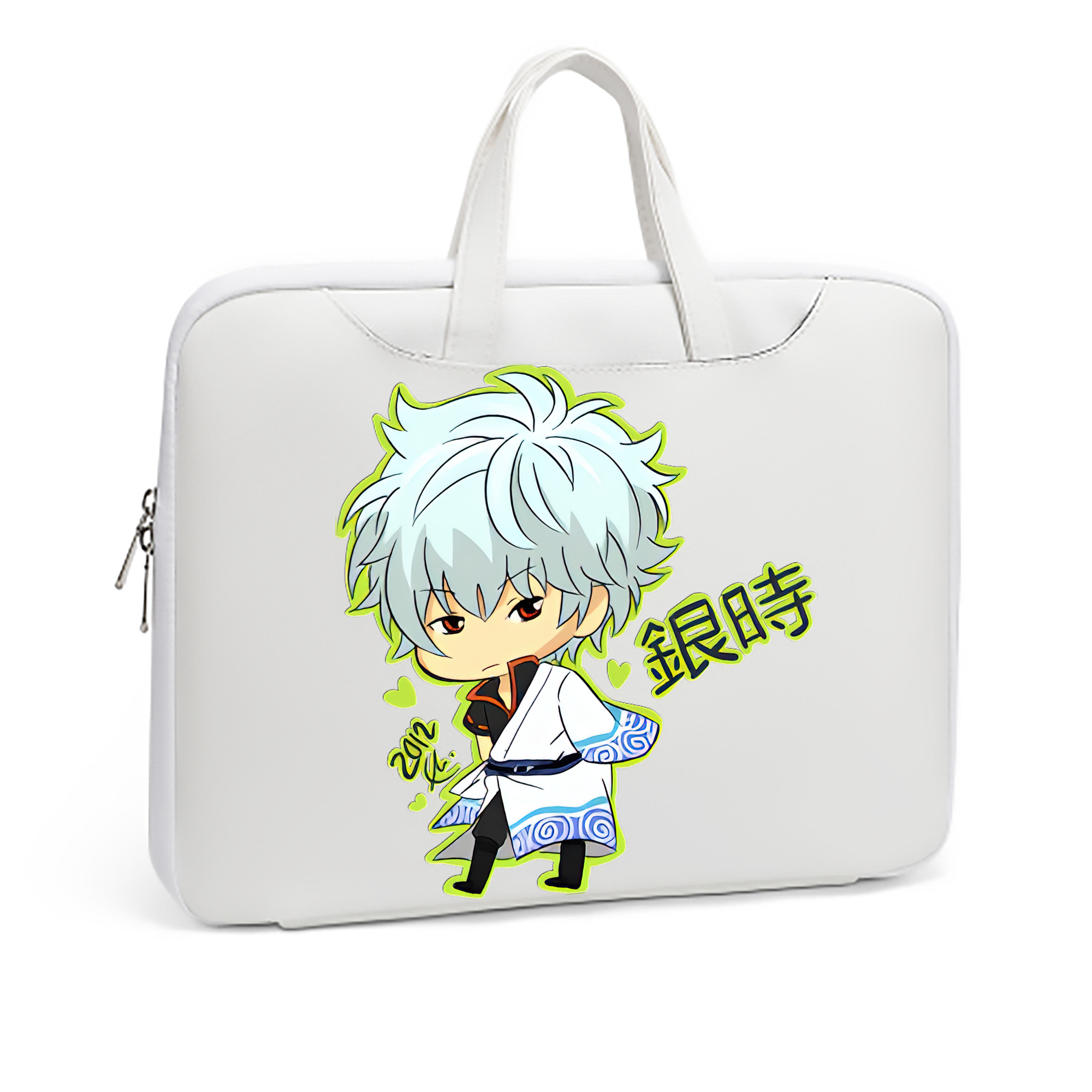 （画像用） ぎんたま 坂田銀時（さかたぎんとき） 神楽 志村新八（しむら しんぱち） GINTAMA Sakata Gintoki Kagura Shimura Shinpachi レザーラップトップバッグ　ノートパソコンケース