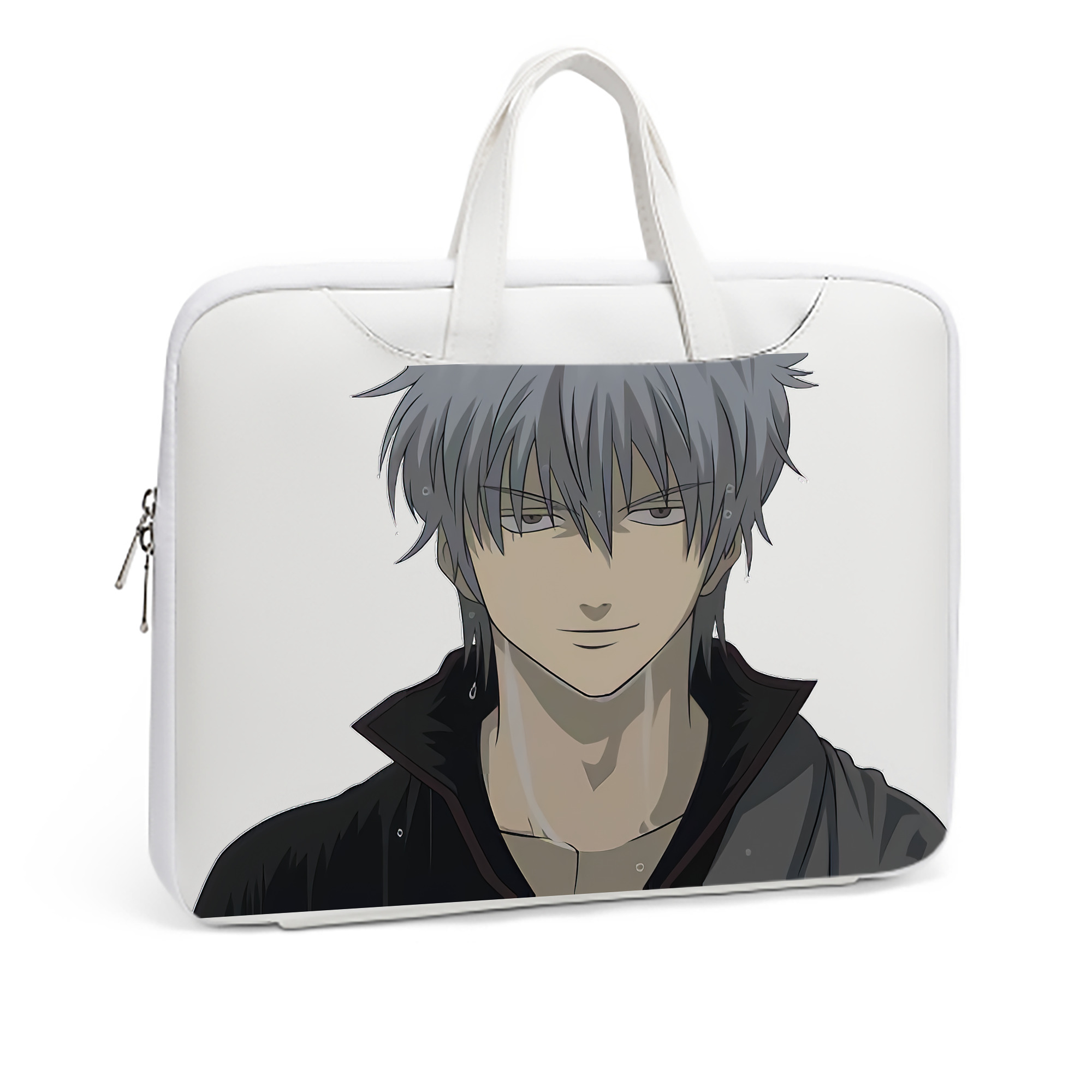（画像用） ぎんたま 坂田銀時（さかたぎんとき） 神楽 志村新八（しむら しんぱち） GINTAMA Sakata Gintoki Kagura Shimura Shinpachi レザーラップトップバッグ　ノートパソコンケース