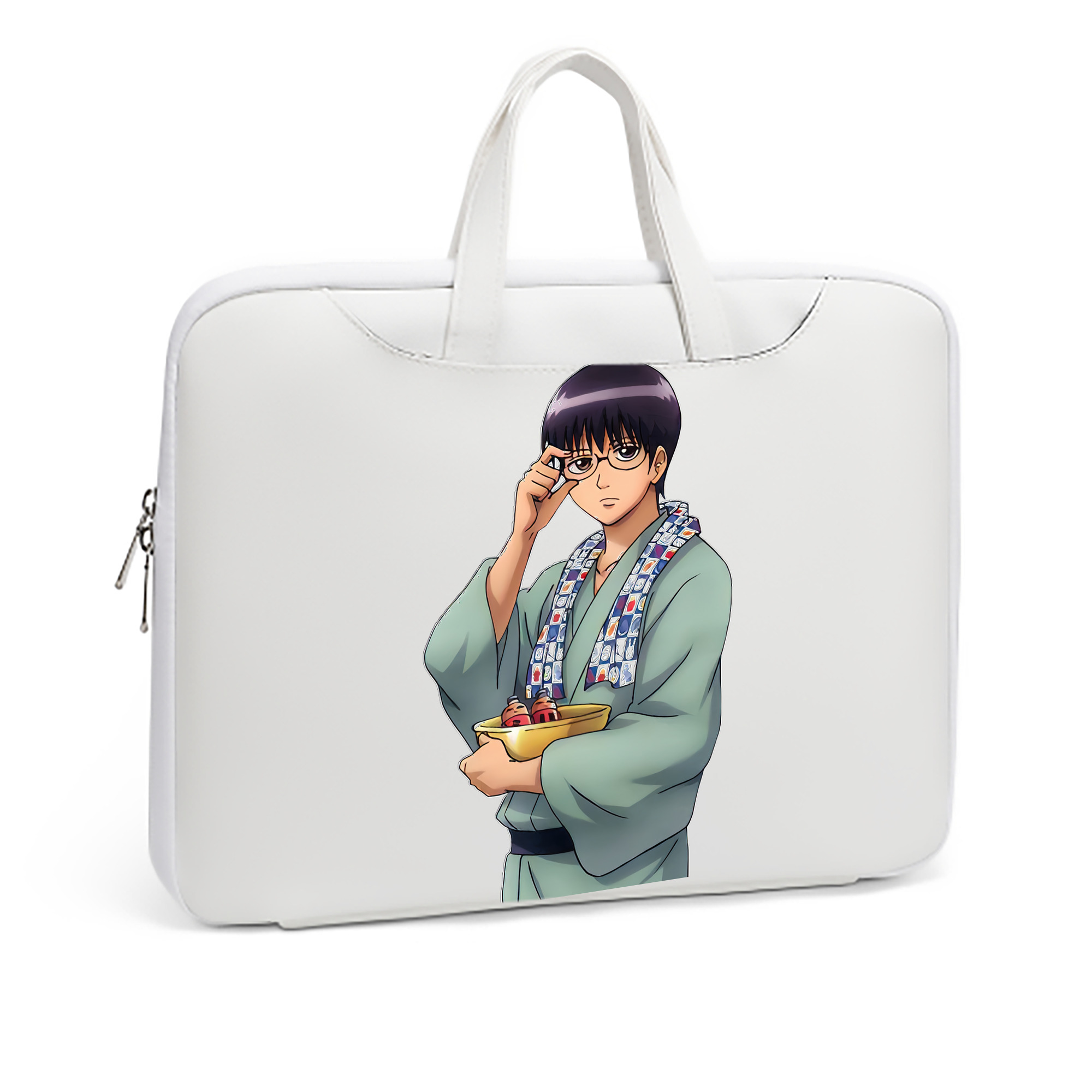 （画像用） ぎんたま 坂田銀時（さかたぎんとき） 神楽 志村新八（しむら しんぱち） GINTAMA Sakata Gintoki Kagura Shimura Shinpachi レザーラップトップバッグ　ノートパソコンケース
