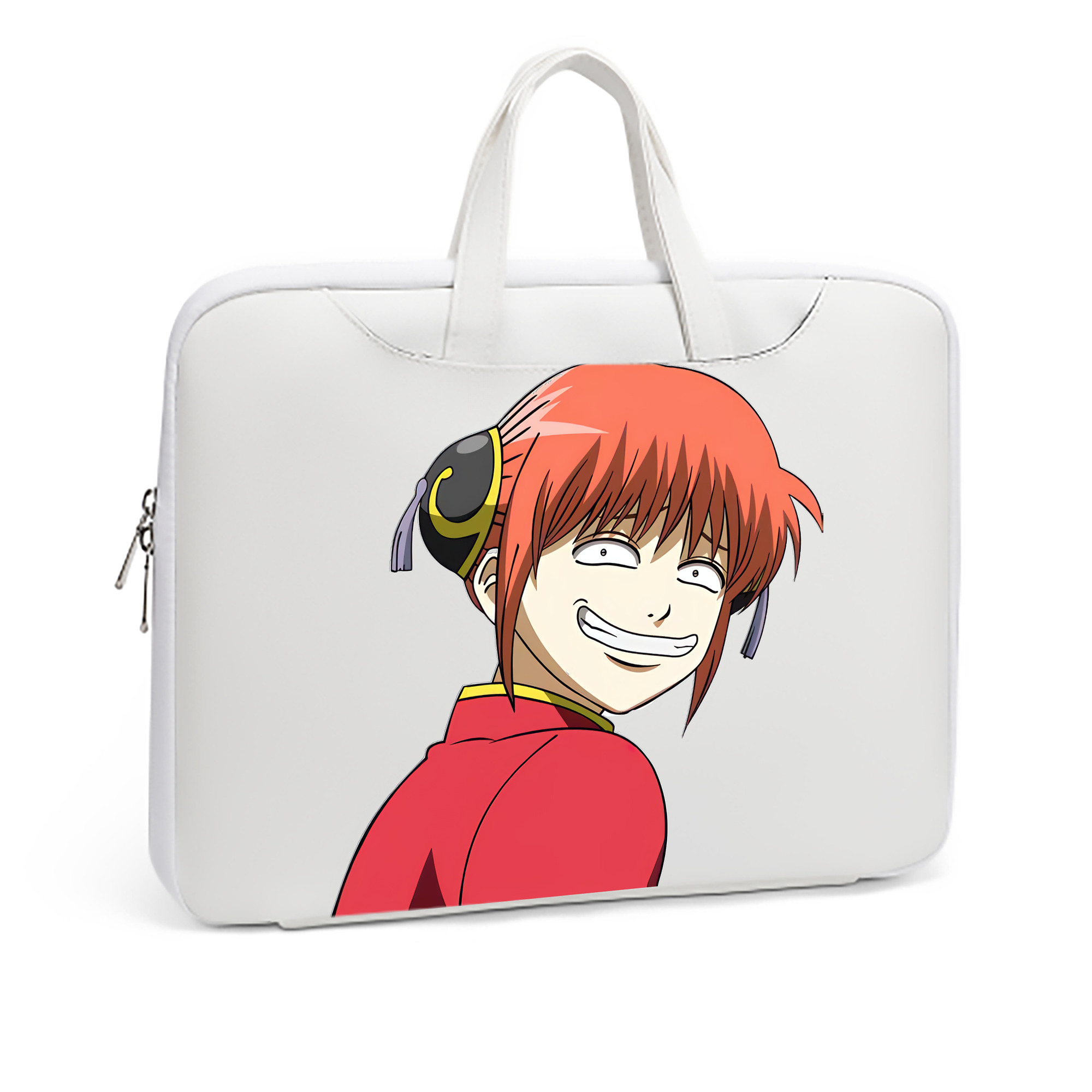 （画像用） ぎんたま 坂田銀時（さかたぎんとき） 神楽 志村新八（しむら しんぱち） GINTAMA Sakata Gintoki Kagura Shimura Shinpachi レザーラップトップバッグ　ノートパソコンケース