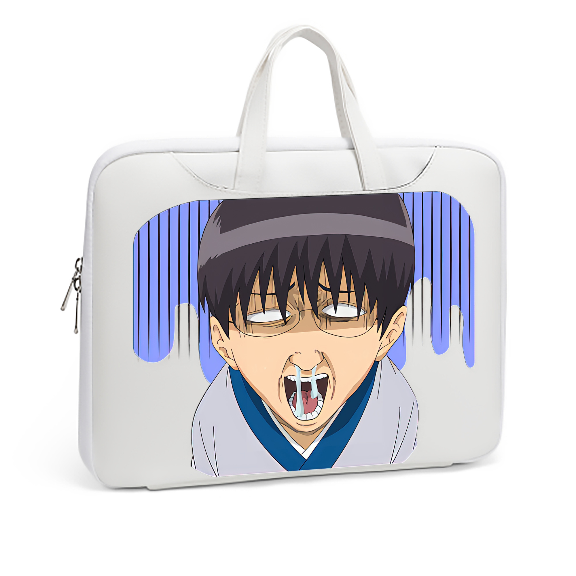 （画像用） ぎんたま 坂田銀時（さかたぎんとき） 神楽 志村新八（しむら しんぱち） GINTAMA Sakata Gintoki Kagura Shimura Shinpachi レザーラップトップバッグ　ノートパソコンケース