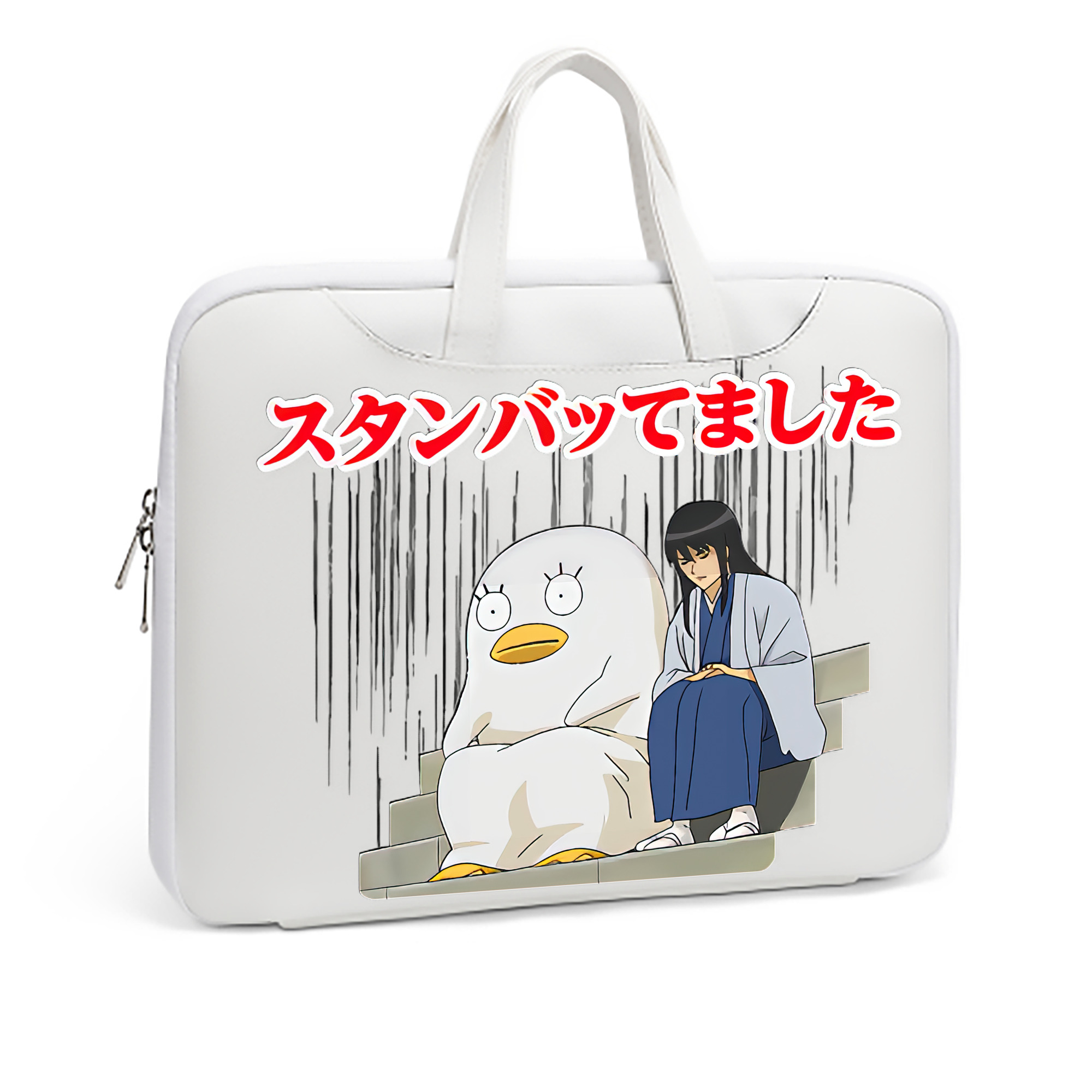 （画像用） ぎんたま 坂田銀時（さかたぎんとき） 神楽 志村新八（しむら しんぱち） GINTAMA Sakata Gintoki Kagura Shimura Shinpachi レザーラップトップバッグ　ノートパソコンケース