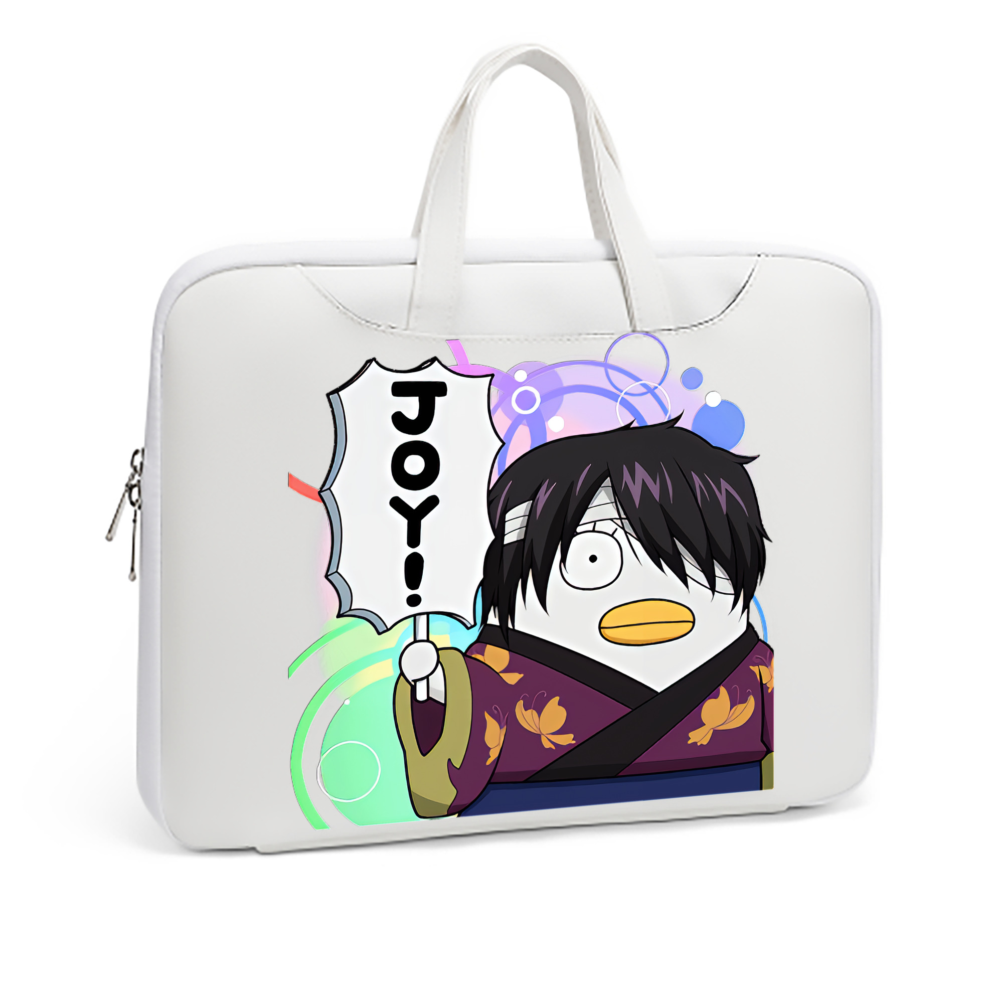 （画像用） ぎんたま 坂田銀時（さかたぎんとき） 神楽 志村新八（しむら しんぱち） GINTAMA Sakata Gintoki Kagura Shimura Shinpachi レザーラップトップバッグ　ノートパソコンケース