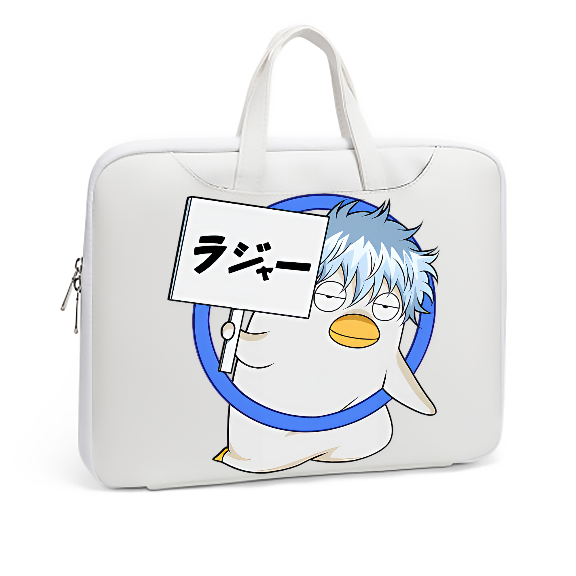 （画像用） ぎんたま 坂田銀時（さかたぎんとき） 神楽 志村新八（しむら しんぱち） GINTAMA Sakata Gintoki Kagura Shimura Shinpachi レザーラップトップバッグ　ノートパソコンケース