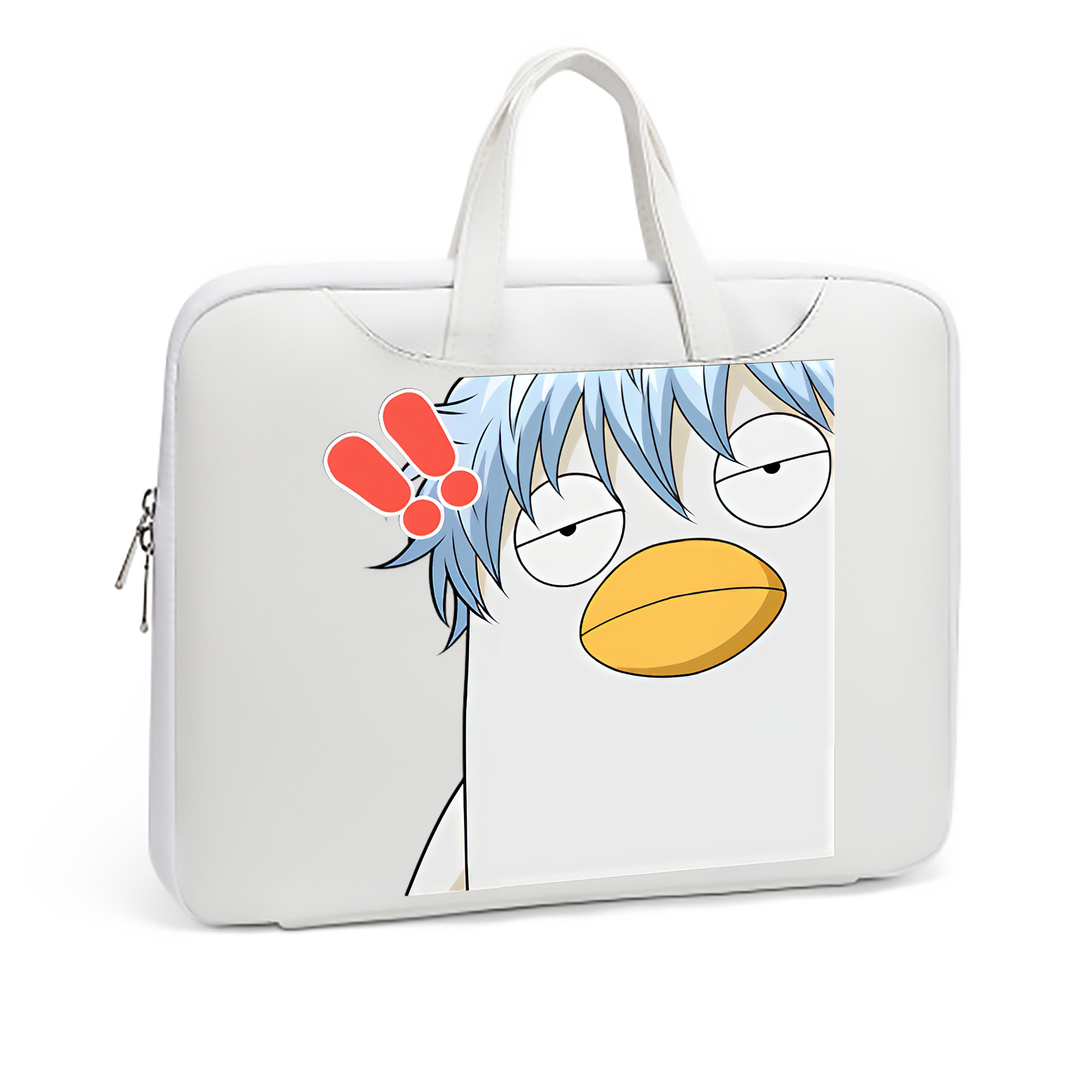 （画像用） ぎんたま 坂田銀時（さかたぎんとき） 神楽 志村新八（しむら しんぱち） GINTAMA Sakata Gintoki Kagura Shimura Shinpachi レザーラップトップバッグ　ノートパソコンケース