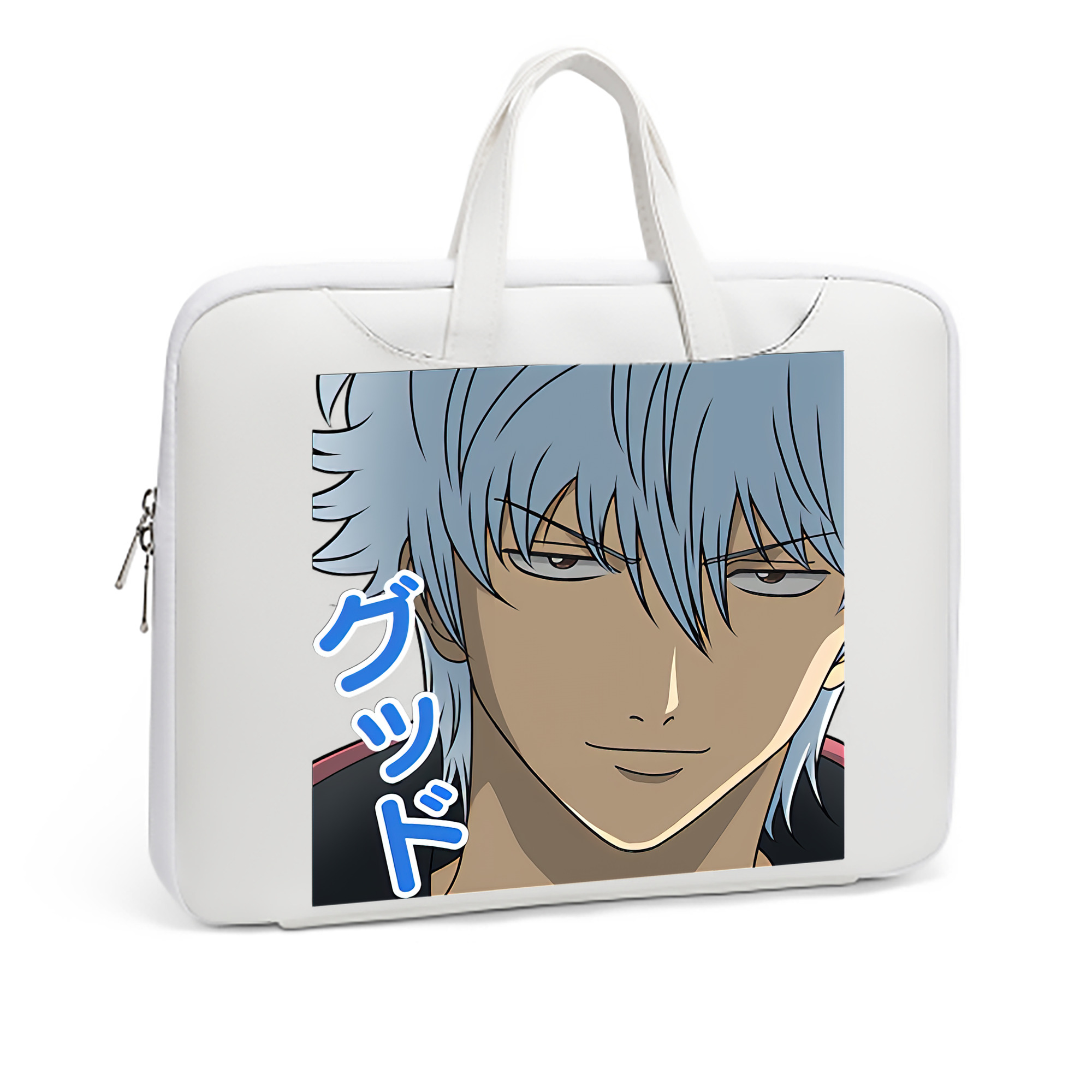 （画像用） ぎんたま 坂田銀時（さかたぎんとき） 神楽 志村新八（しむら しんぱち） GINTAMA Sakata Gintoki Kagura Shimura Shinpachi レザーラップトップバッグ　ノートパソコンケース