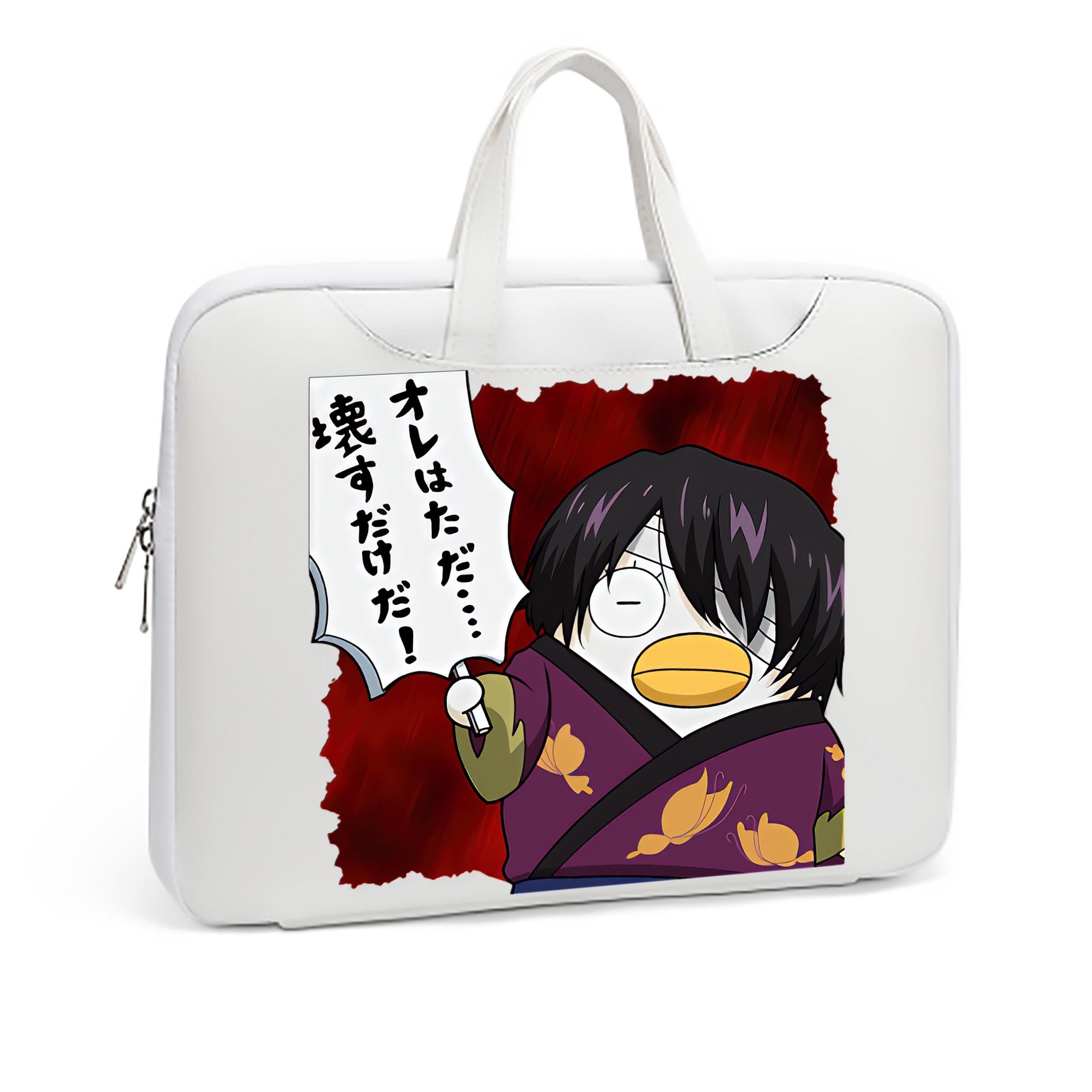 （画像用） ぎんたま 坂田銀時（さかたぎんとき） 神楽 志村新八（しむら しんぱち） GINTAMA Sakata Gintoki Kagura Shimura Shinpachi レザーラップトップバッグ　ノートパソコンケース