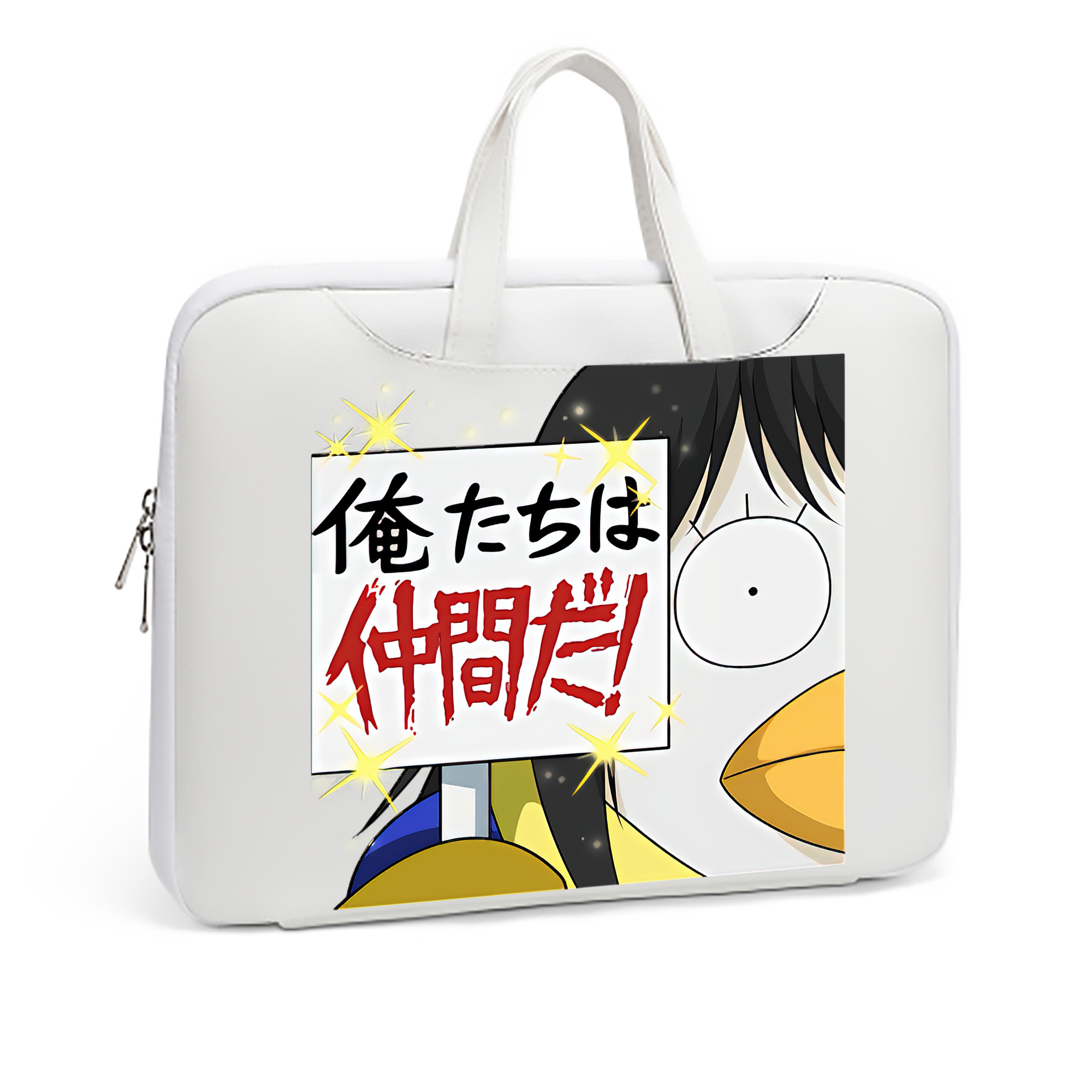 （画像用） ぎんたま 坂田銀時（さかたぎんとき） 神楽 志村新八（しむら しんぱち） GINTAMA Sakata Gintoki Kagura Shimura Shinpachi レザーラップトップバッグ　ノートパソコンケース