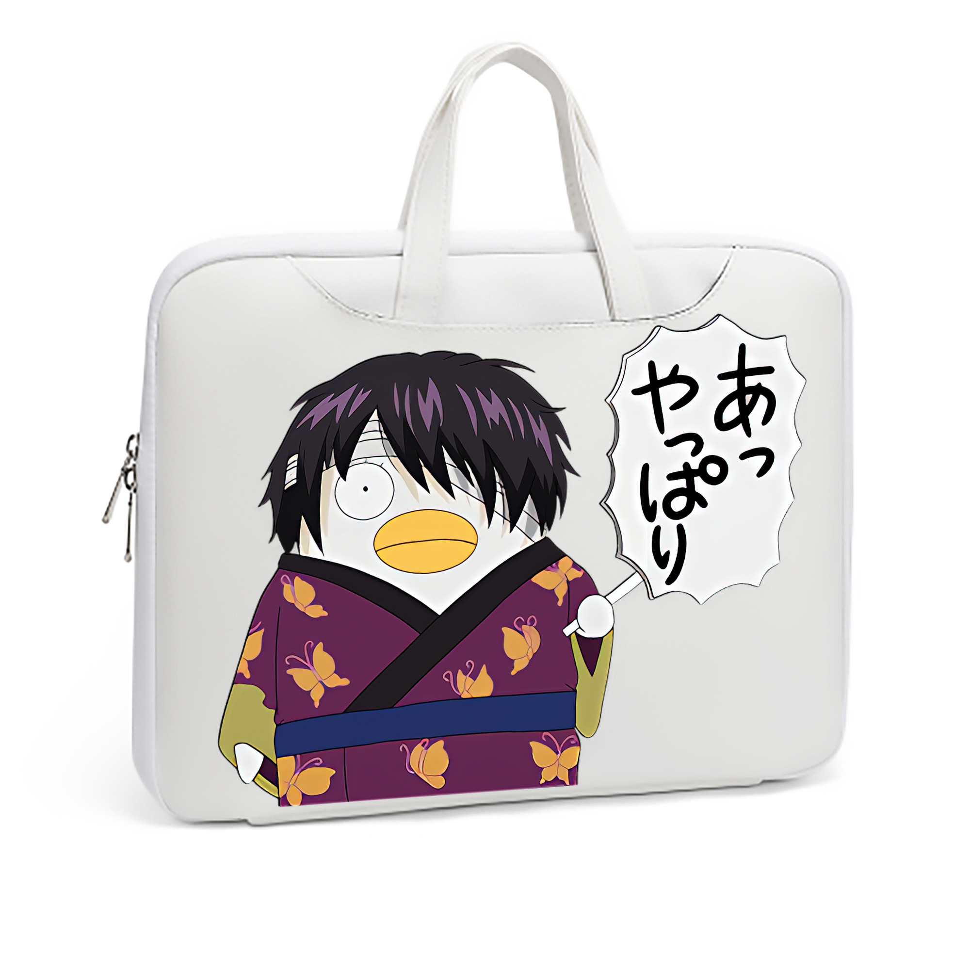 （画像用） ぎんたま 坂田銀時（さかたぎんとき） 神楽 志村新八（しむら しんぱち） GINTAMA Sakata Gintoki Kagura Shimura Shinpachi レザーラップトップバッグ　ノートパソコンケース