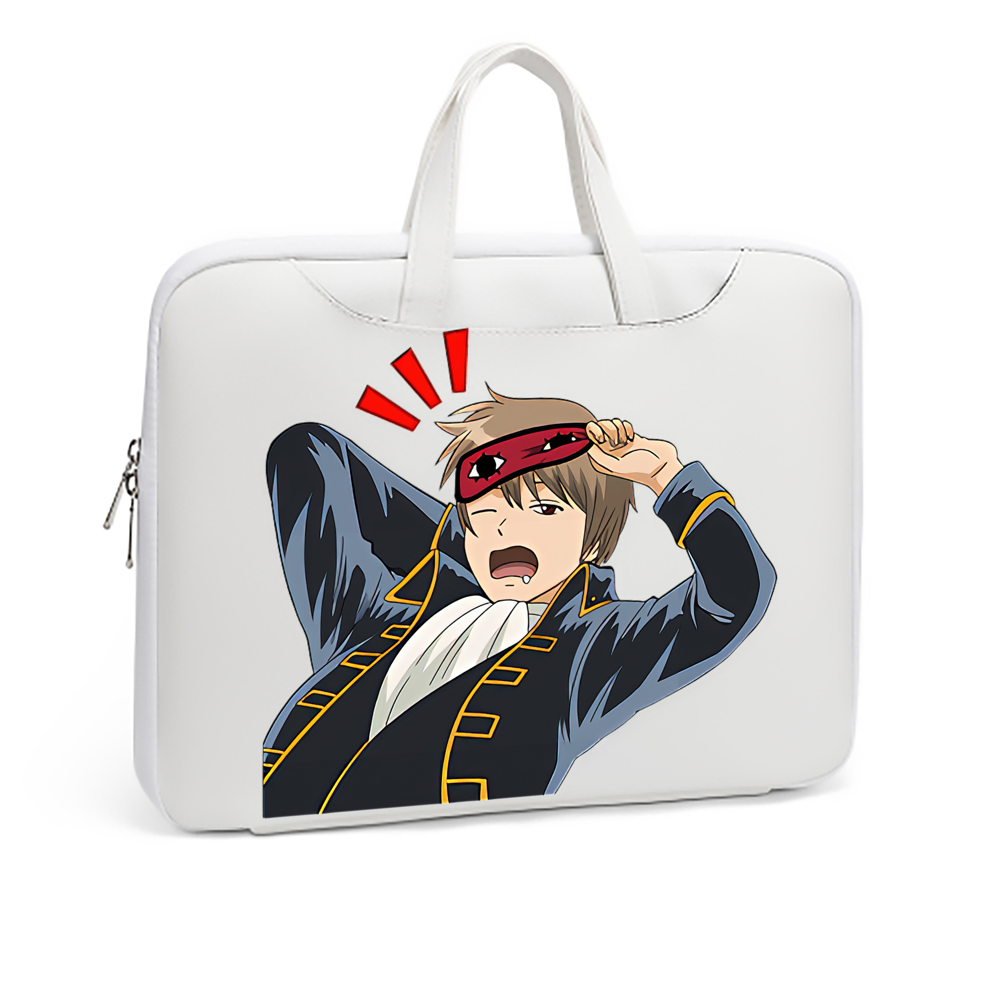 （画像用） ぎんたま 坂田銀時（さかたぎんとき） 神楽 志村新八（しむら しんぱち） GINTAMA Sakata Gintoki Kagura Shimura Shinpachi レザーラップトップバッグ　ノートパソコンケース