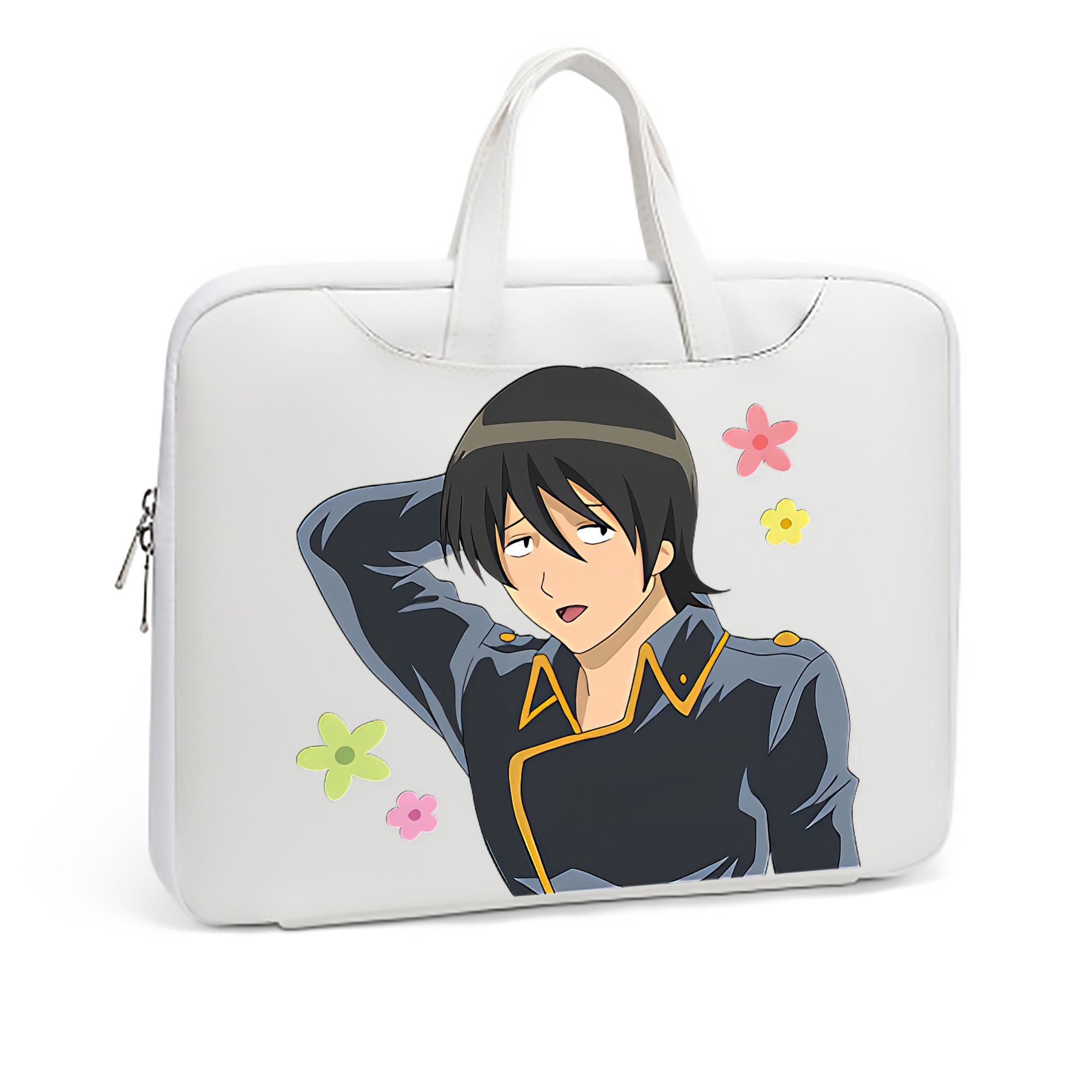 （画像用） ぎんたま 坂田銀時（さかたぎんとき） 神楽 志村新八（しむら しんぱち） GINTAMA Sakata Gintoki Kagura Shimura Shinpachi レザーラップトップバッグ　ノートパソコンケース